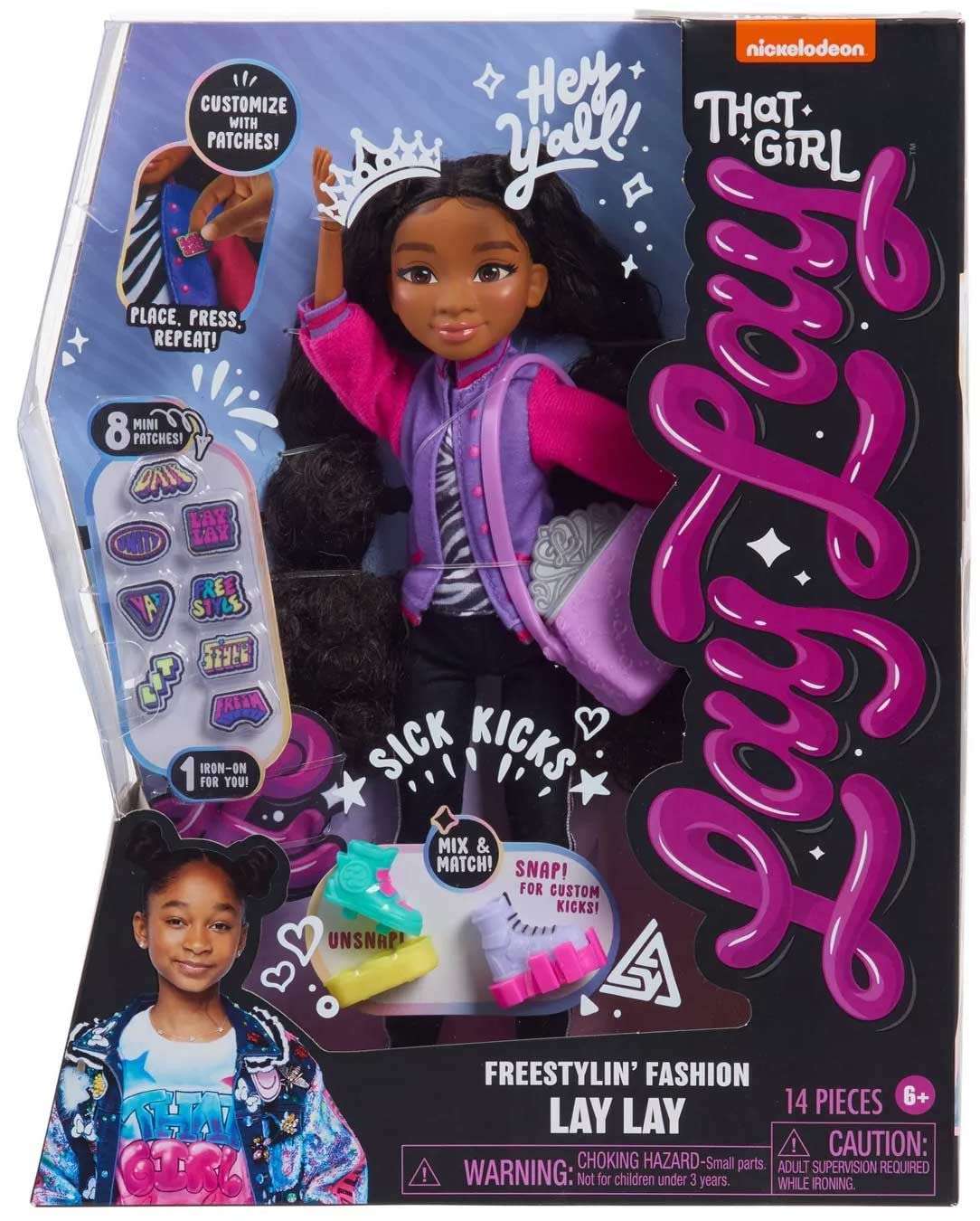 That Girl Lay Lay Freestylin’ 11-inch Fashion Doll with Outfits and Accessories, Black Hair, Kids Toys for Ages 6 Up by Just Play