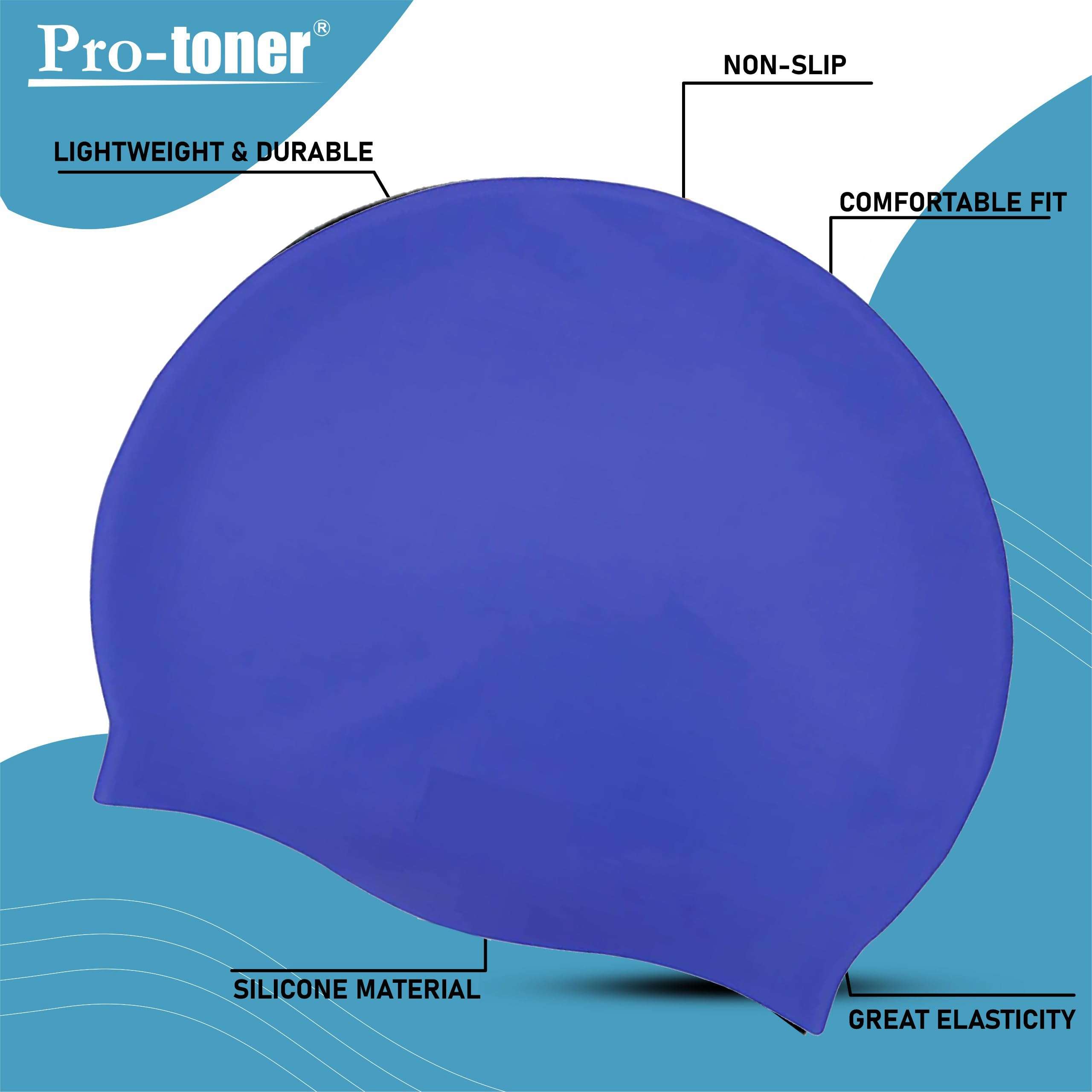 Protoner Swimming Set with Goggles, Cap and Ear Plugs 3