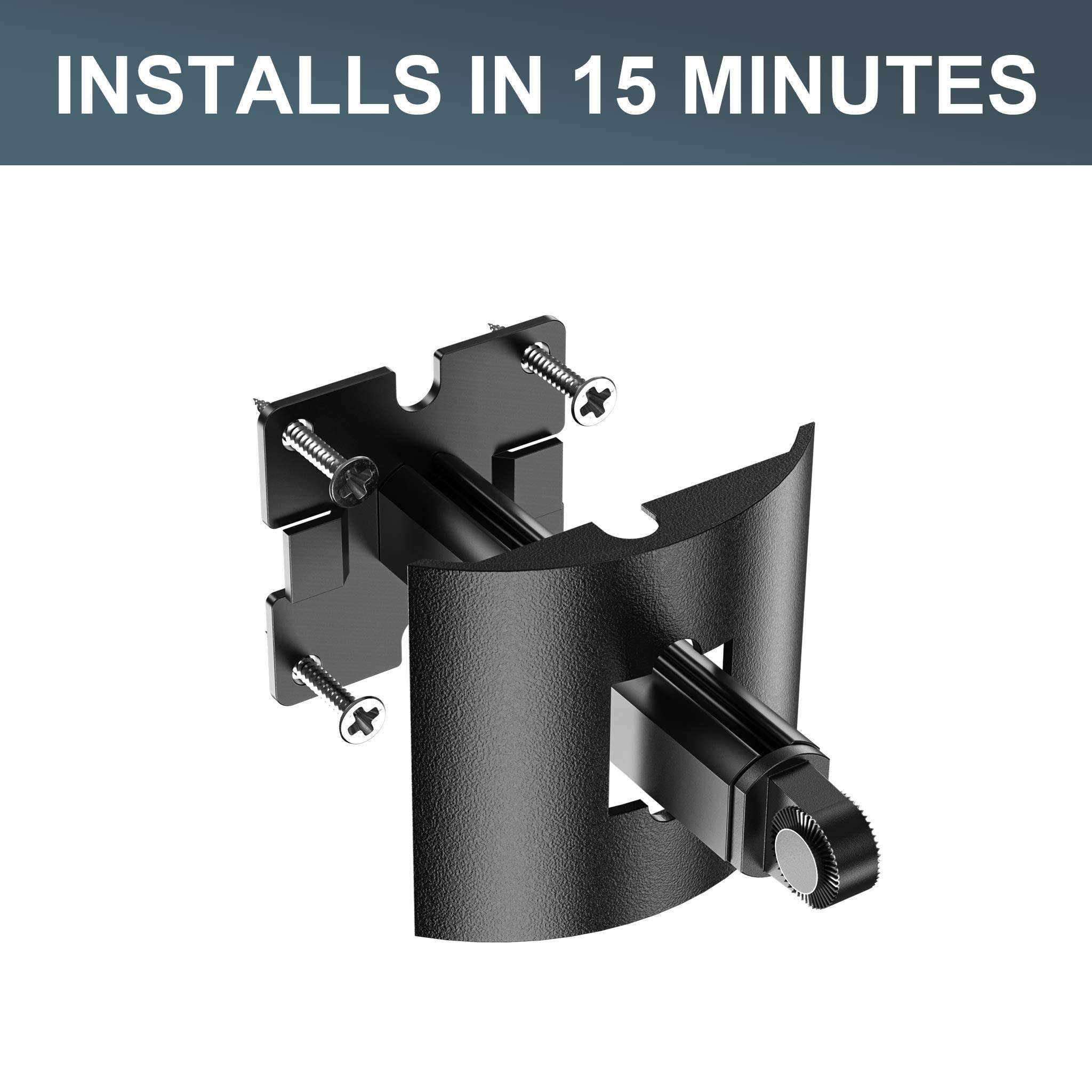 Wall Mount Brackets Compatible with Bose 161 Speaker and Bose Model 100 Speakers (Black) 3