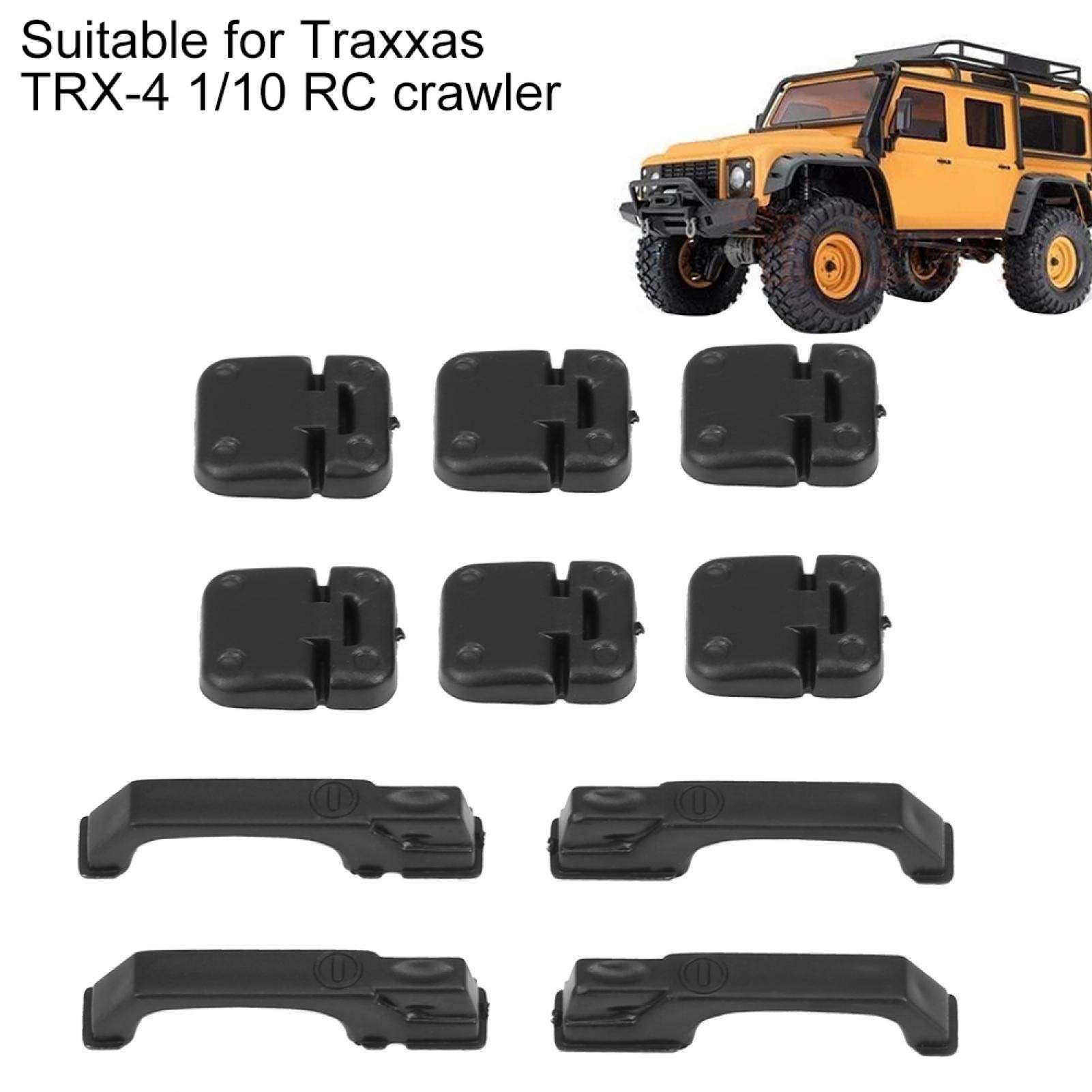 Four Door Hinges Crawler Door Handle Rc Door Handle Plastic Fine Workmanship Suitable for Making Rc Cars Cooler 5