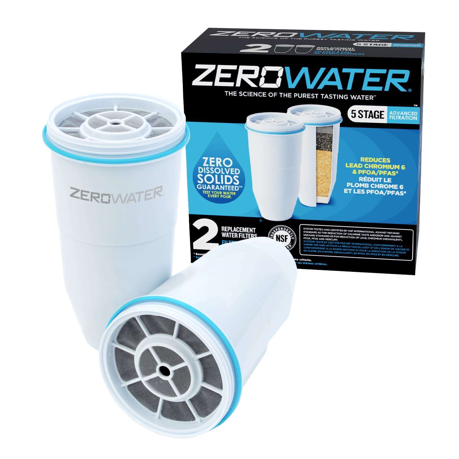 ZeroWater 32-Cup Water Filter Dispenser Bundle with Replacement Filters 6
