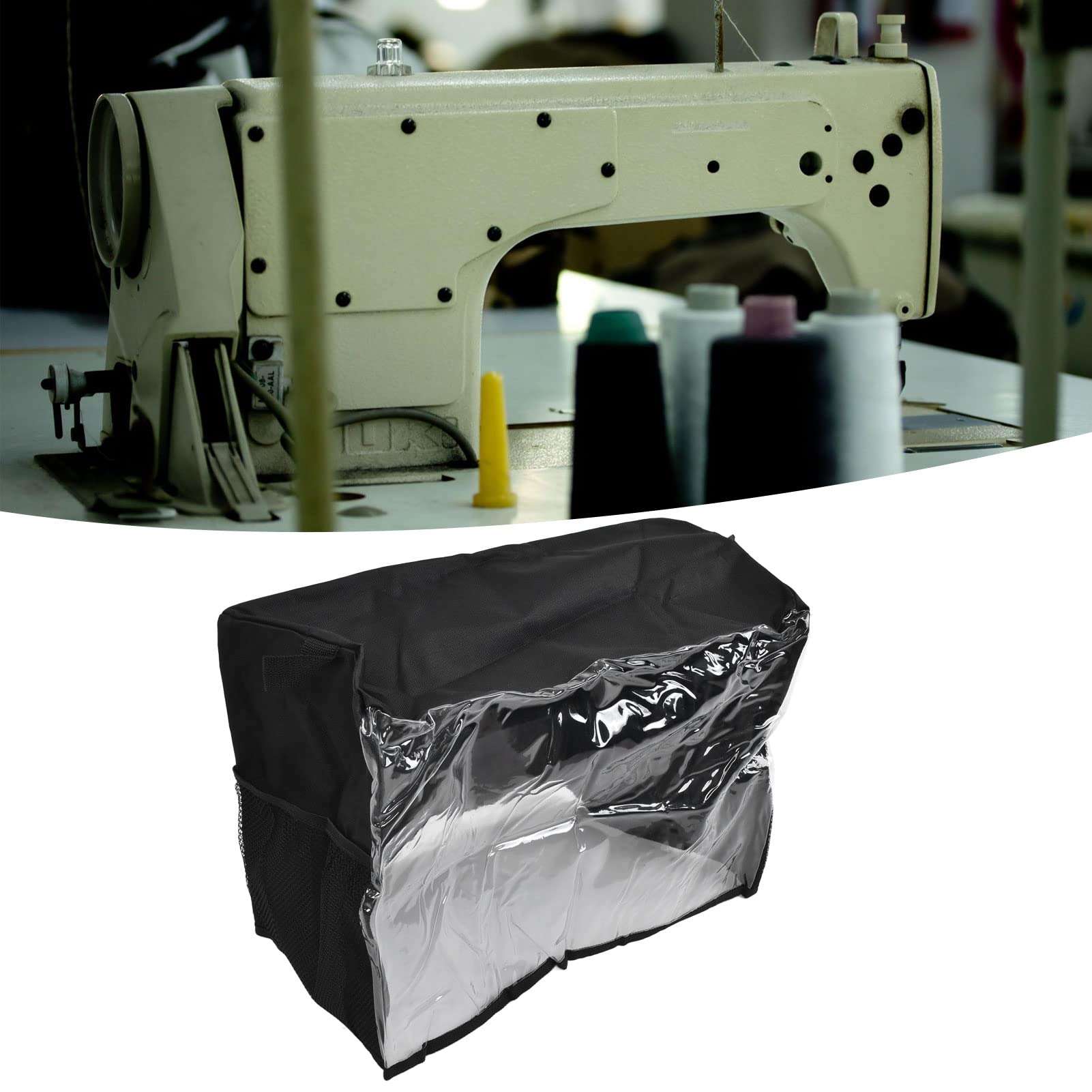 Set of 2 Sewing Machine Cover, Sewing Machine Storage Bag Durable Protective 44x32x21cm 600D Oxford Cloth for Cloth Shop for Home 3