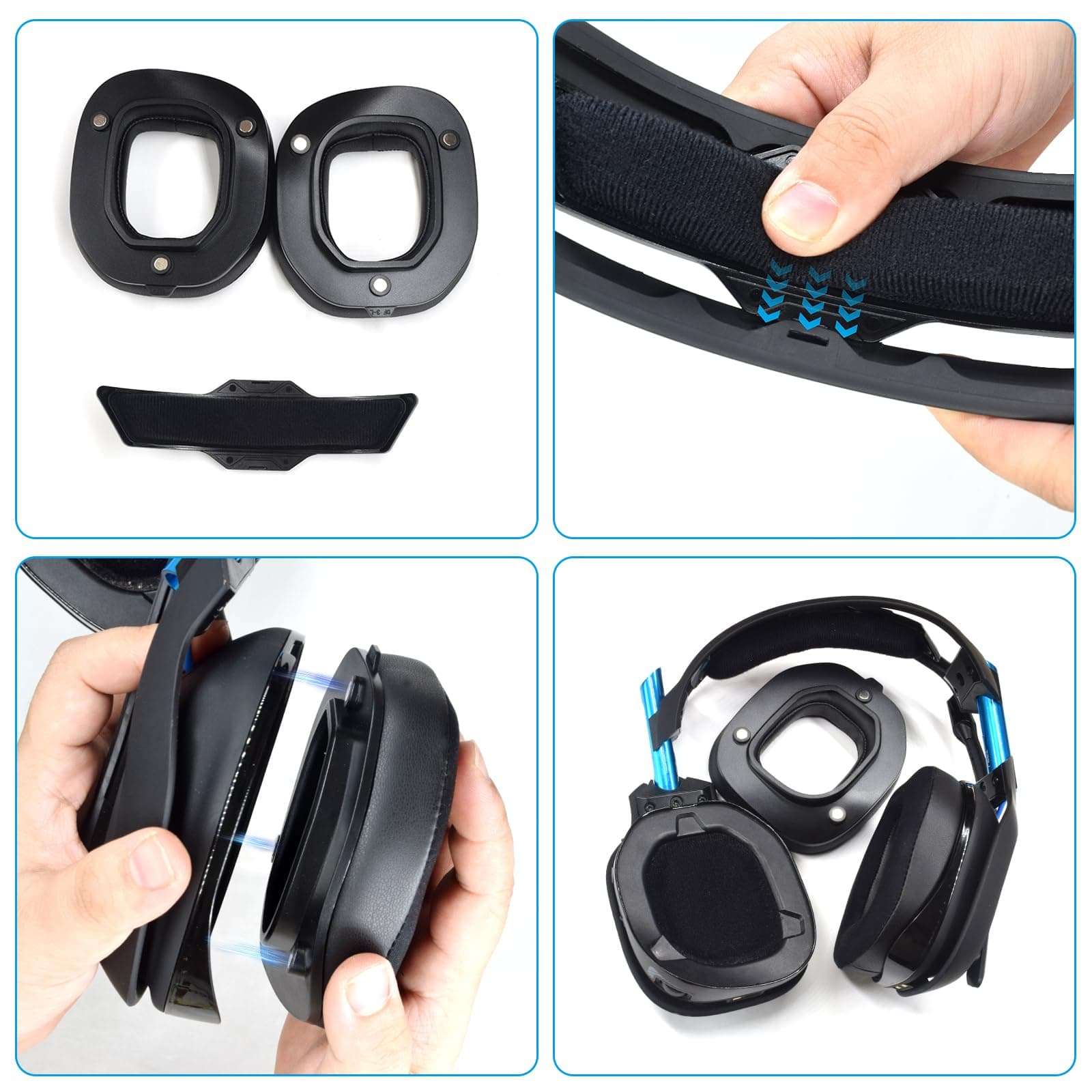 XBERSTAR Replacement Headband Compatible with Logitech Astro Gaming A 50 gen4 Headphones (Flannel Headband) 4