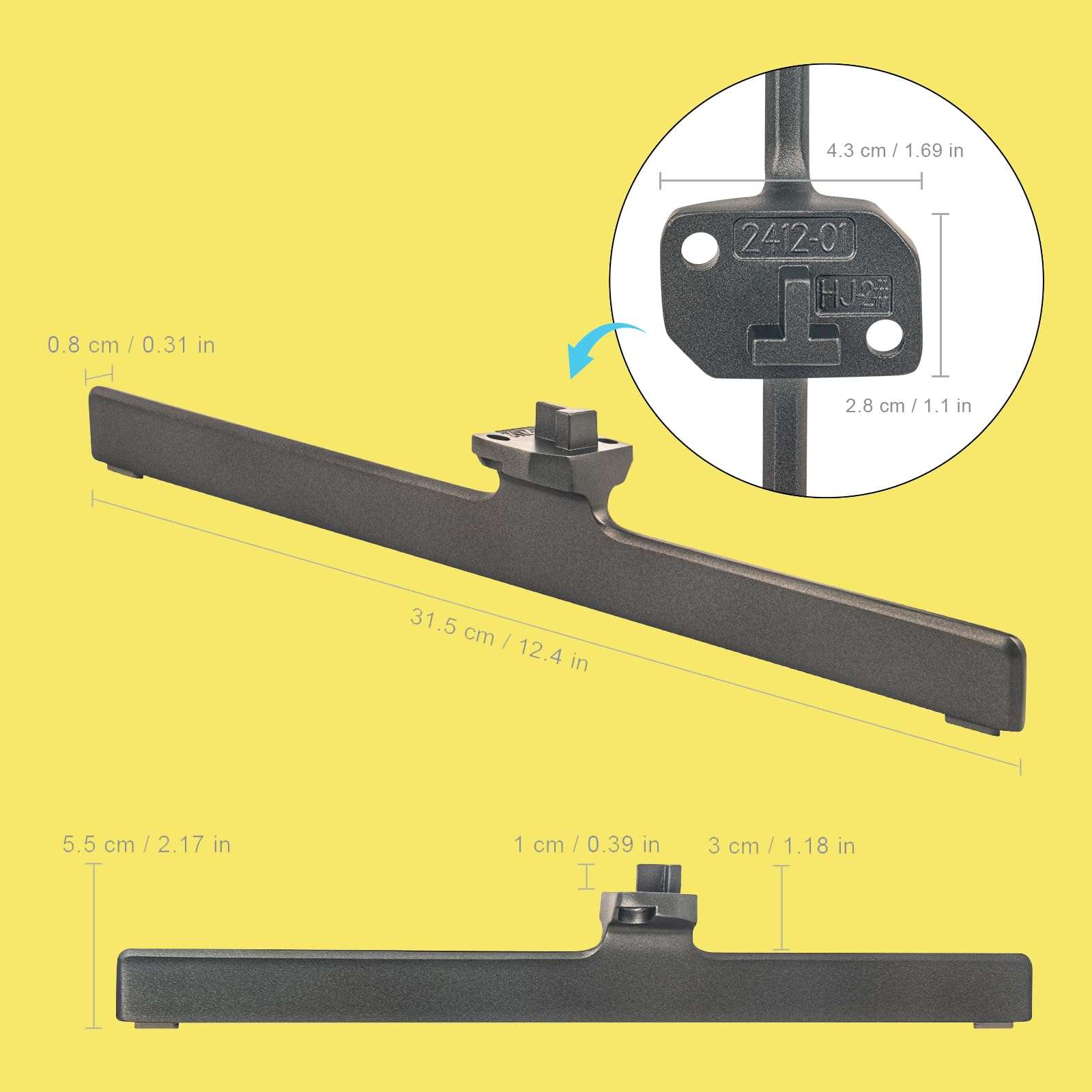 Replacement TV Base Stand L-2412-01 R-2412-01, Fit for Hisense U6 Series Mini-LED ULED 4K Gccgle TV 55U6K 65U6K 6