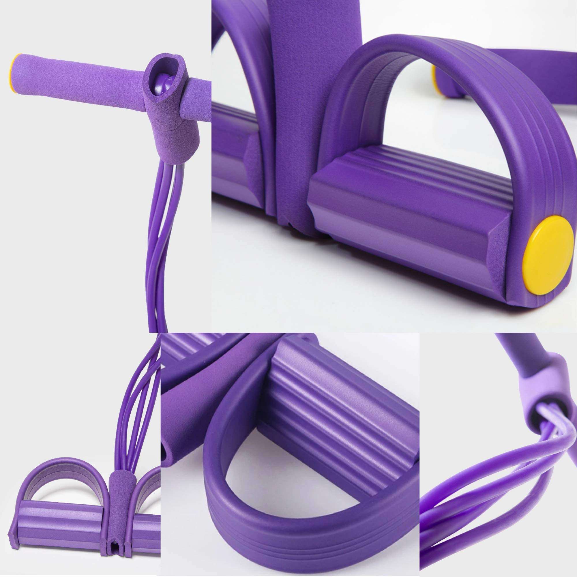 Home Workout Ropes and your Therapy Trainer - Exercises Weight Loss Jump Rope and Resistance Physical, Stretching Leg, Arm, Stomach Muscle Tension Straps - Band Fitness Equipment Bundle 6