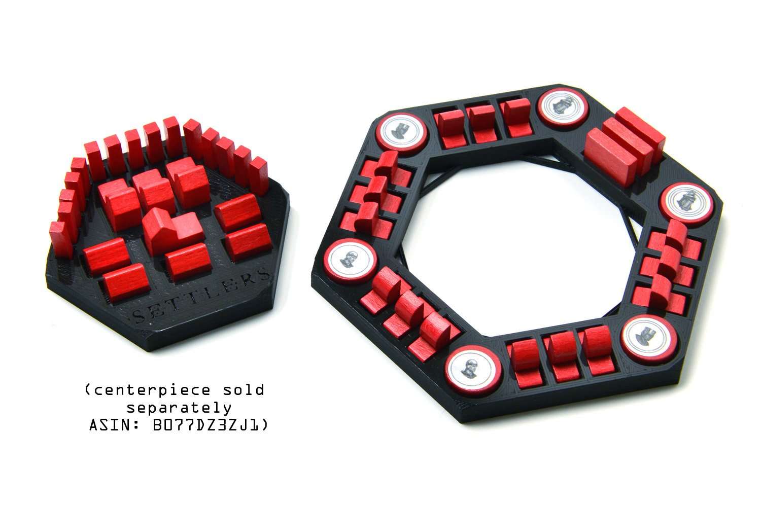 Settlers Game Piece Holder/Organizer for Cities & Knights and Seafarers Expansions (Set of 6) 3