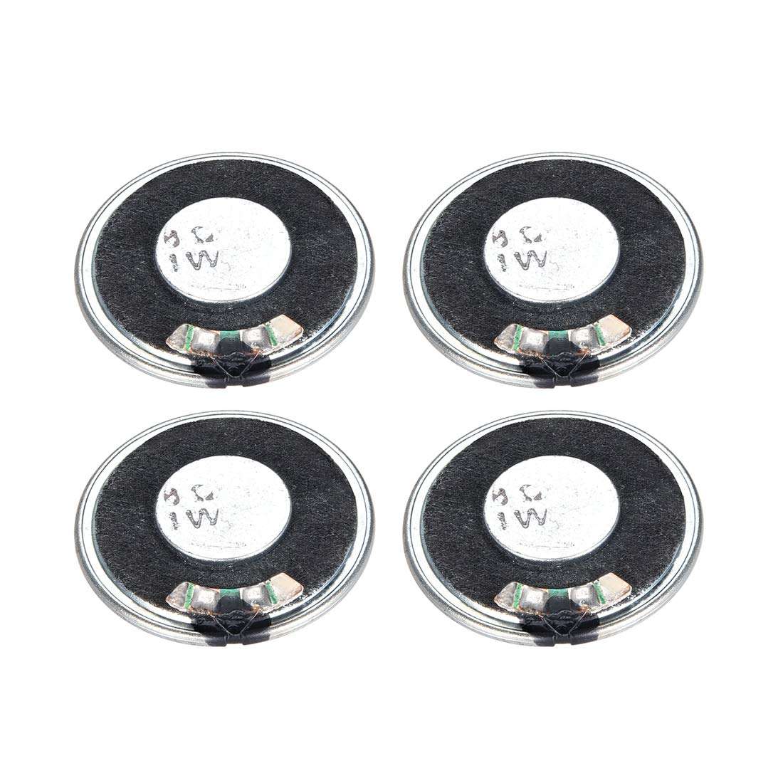uxcell 1W 8 Ohm DIY Speaker 36mm Round Shape Replacement Loudspeaker 4pcs 1