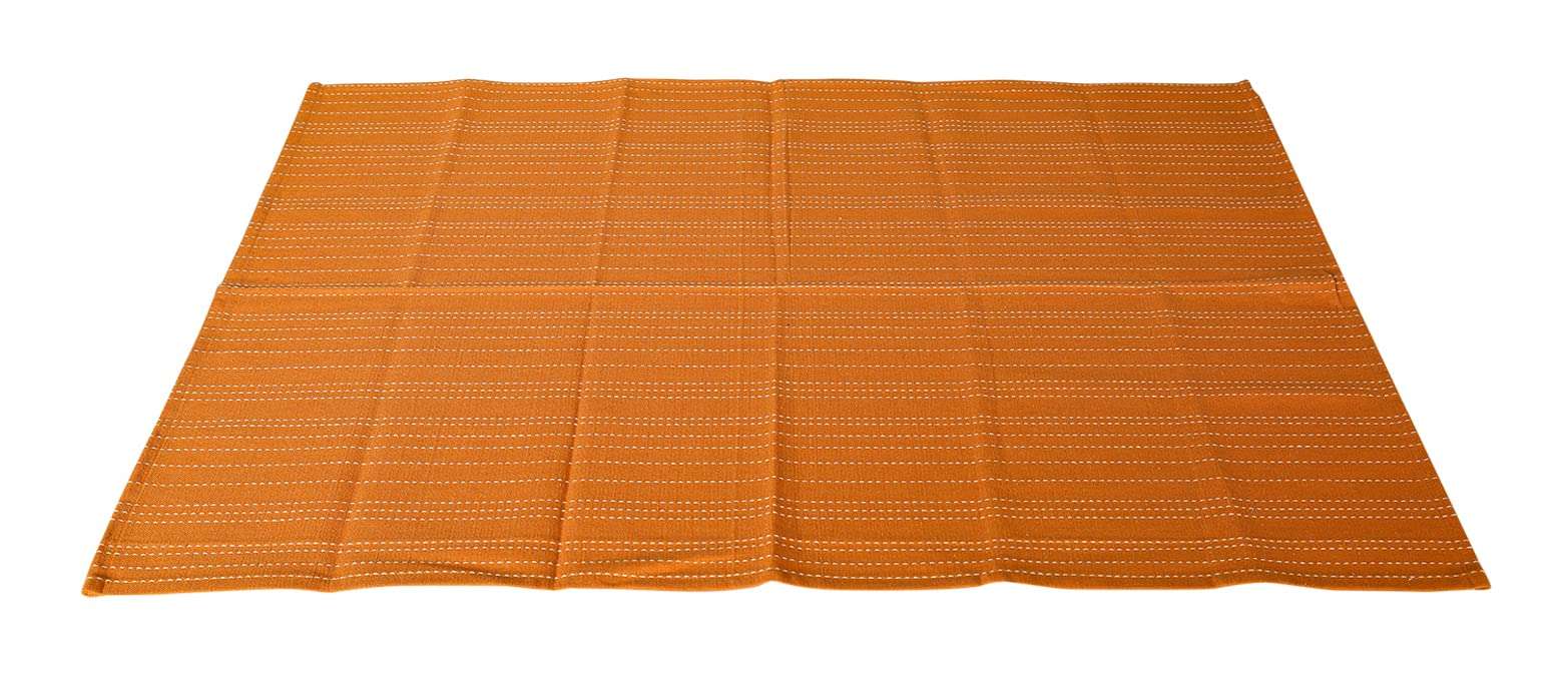 KASKOM Cotton Handmade Kitchen Towel - Orange 4