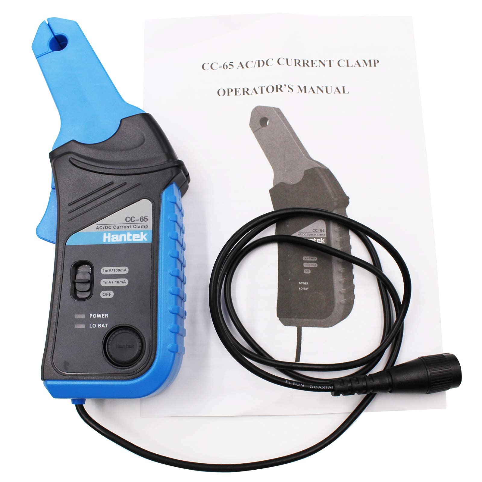 AJITEK CC-65 AC/DC Clamp Meter Transducer for Digital Multimeter Oscilloscope with BNC Type Connector