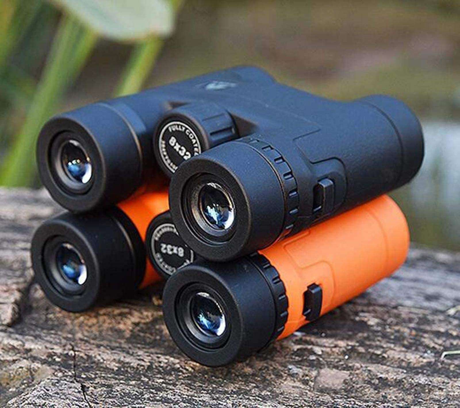 Mini Binoculars, 8X32 HD Large Eyepiece FMC Blue Film Telescope for Kids and Adults Outdoor 4