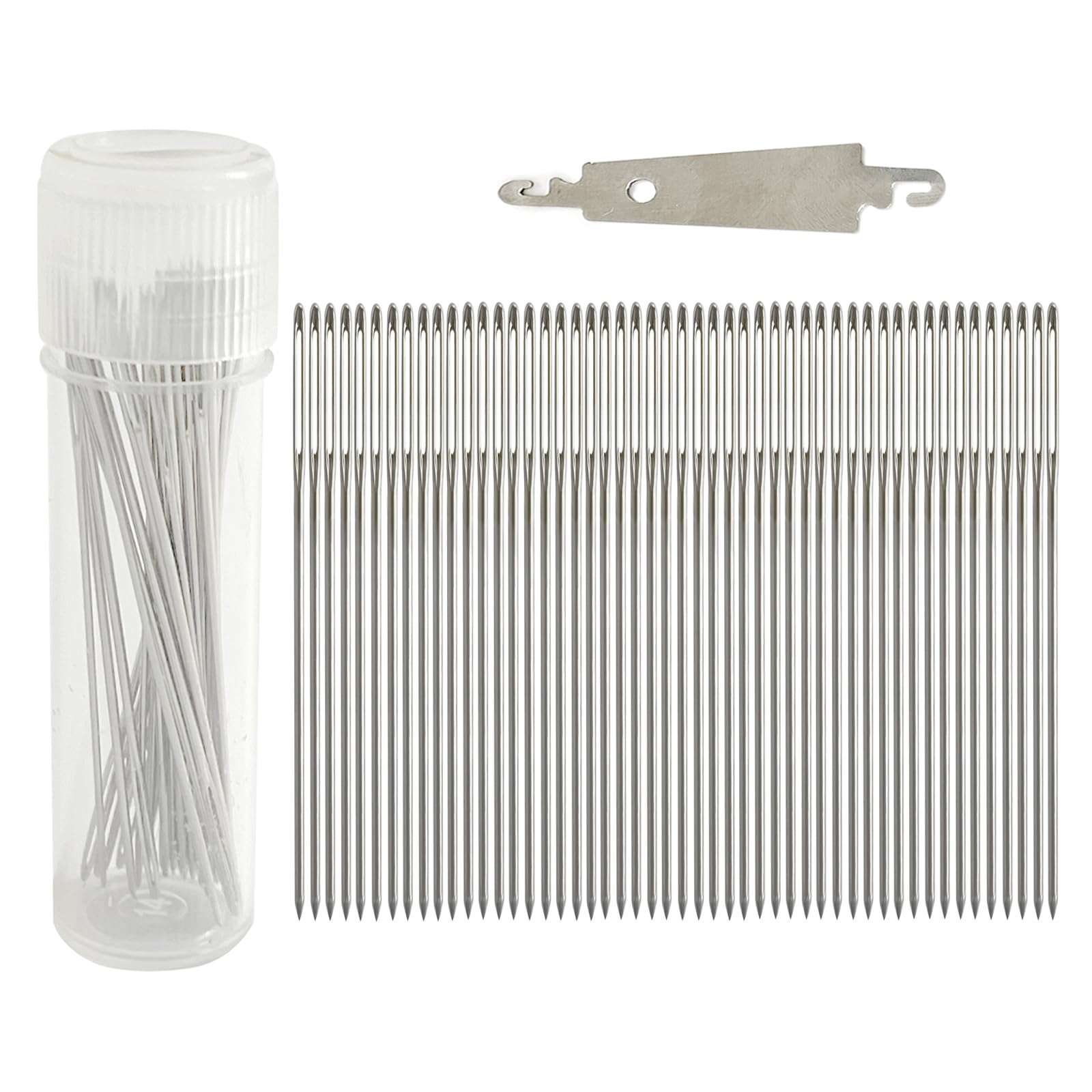 Embroidery Needles Large Eye, Sewing Needles,Stainless Steel Embroidery Thread Needle,Handmade Yarn Knitting Needles Leather Needle (67251)