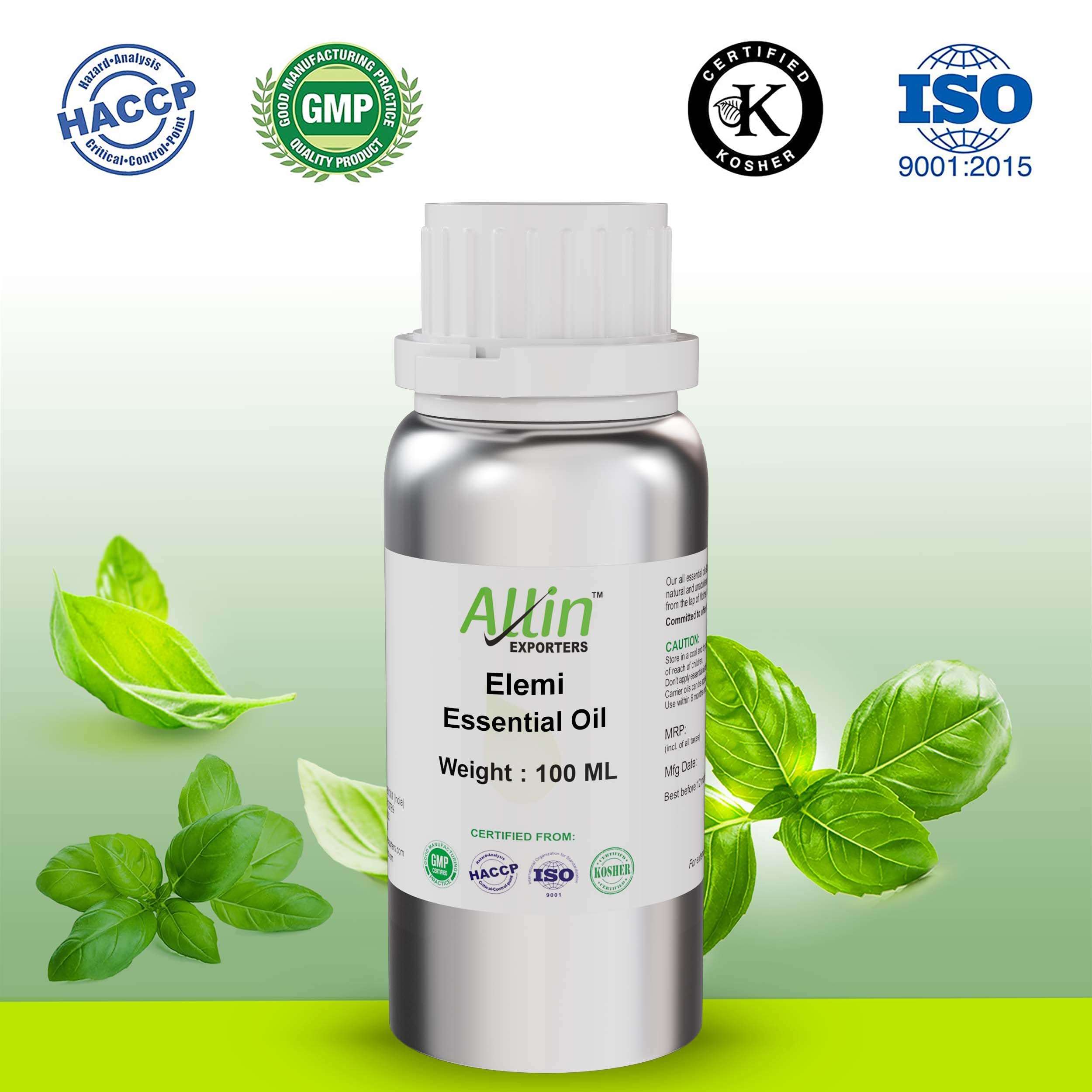 Allin Exporters Elemi Essential Oil Pure Natural Undiluted Organic Therapeutic Grade for Aromatherapy & Other Benefits (100 ML) 3