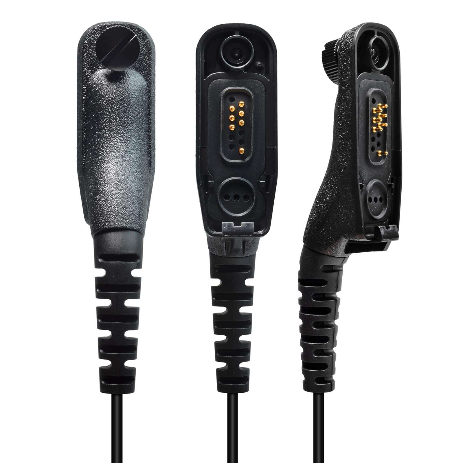 HYS APX 6000 APX 7000 APX 8000 in-Ear Balanced Armature Dynamic Single Ear Earpiece with PTT&Mic, 1 Wire Police Tactical Earpiece for Motorola APX4000 XPR 7550e Handheld Portable Two Way Radio 5