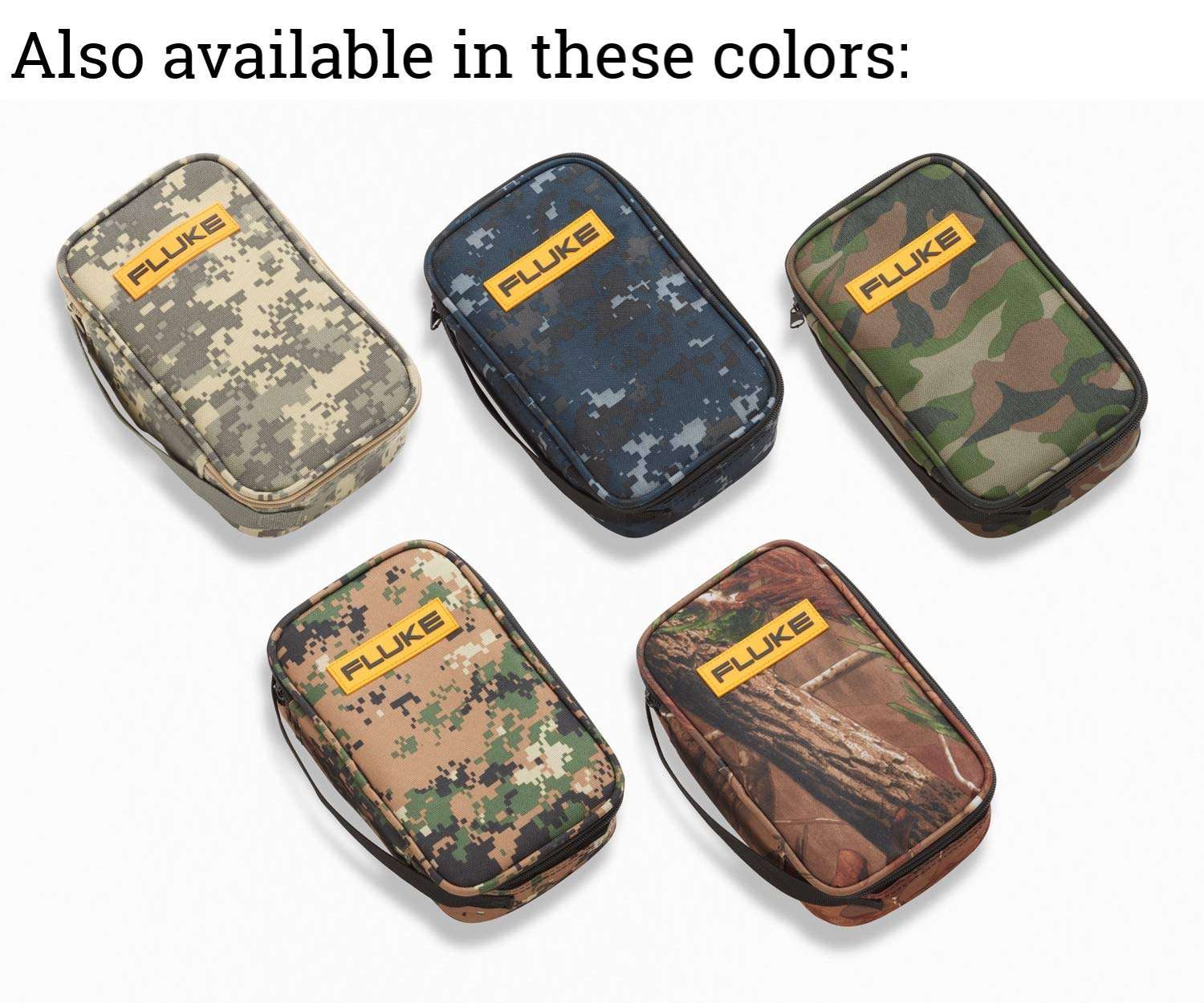 Fluke 4911602 CAMO-C25/WL Woodland Camouflage Carrying Case 3