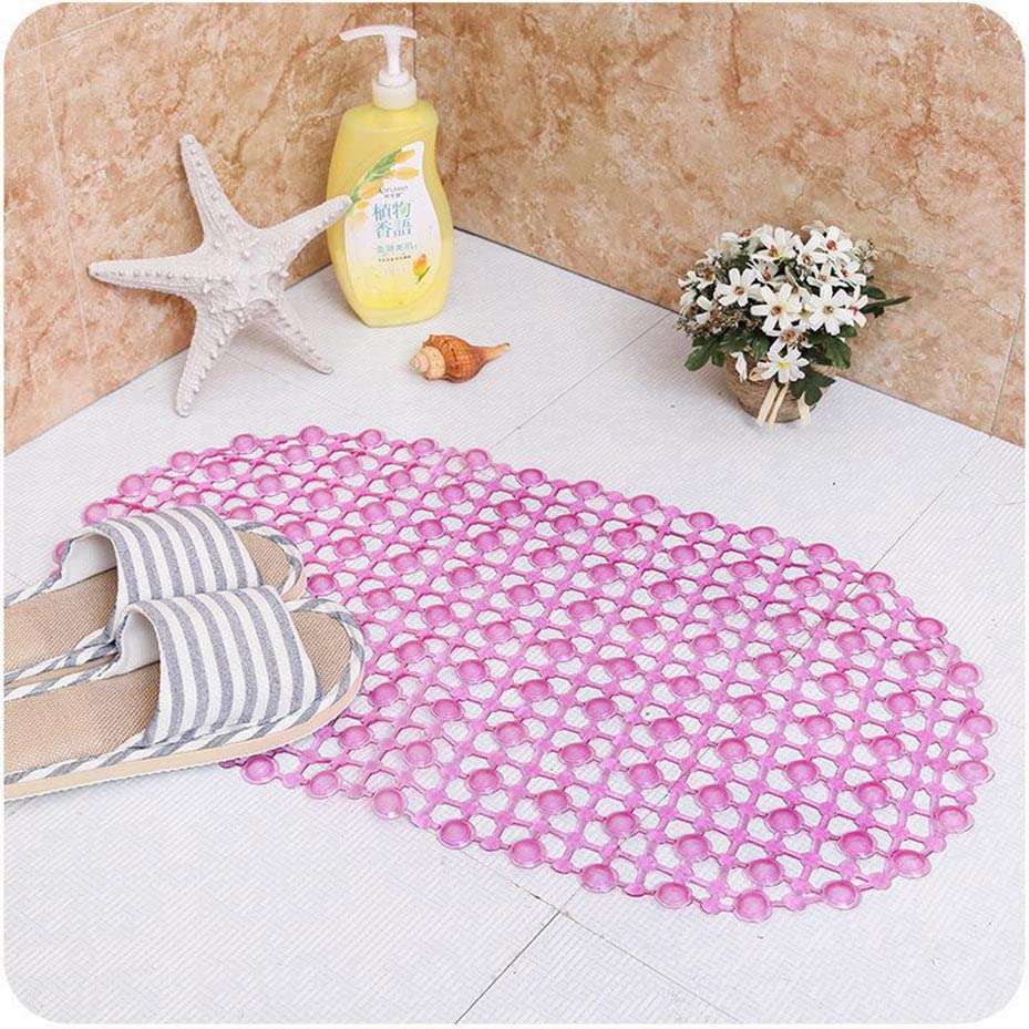 DeoDap Anti-Skid Soft Pebble Design PVC Shower Bath Floor Mat with Suction Cup, Shower Mat, Bathroom Floor Mat for Toilet, Kitchen, Bathroom Shower 6