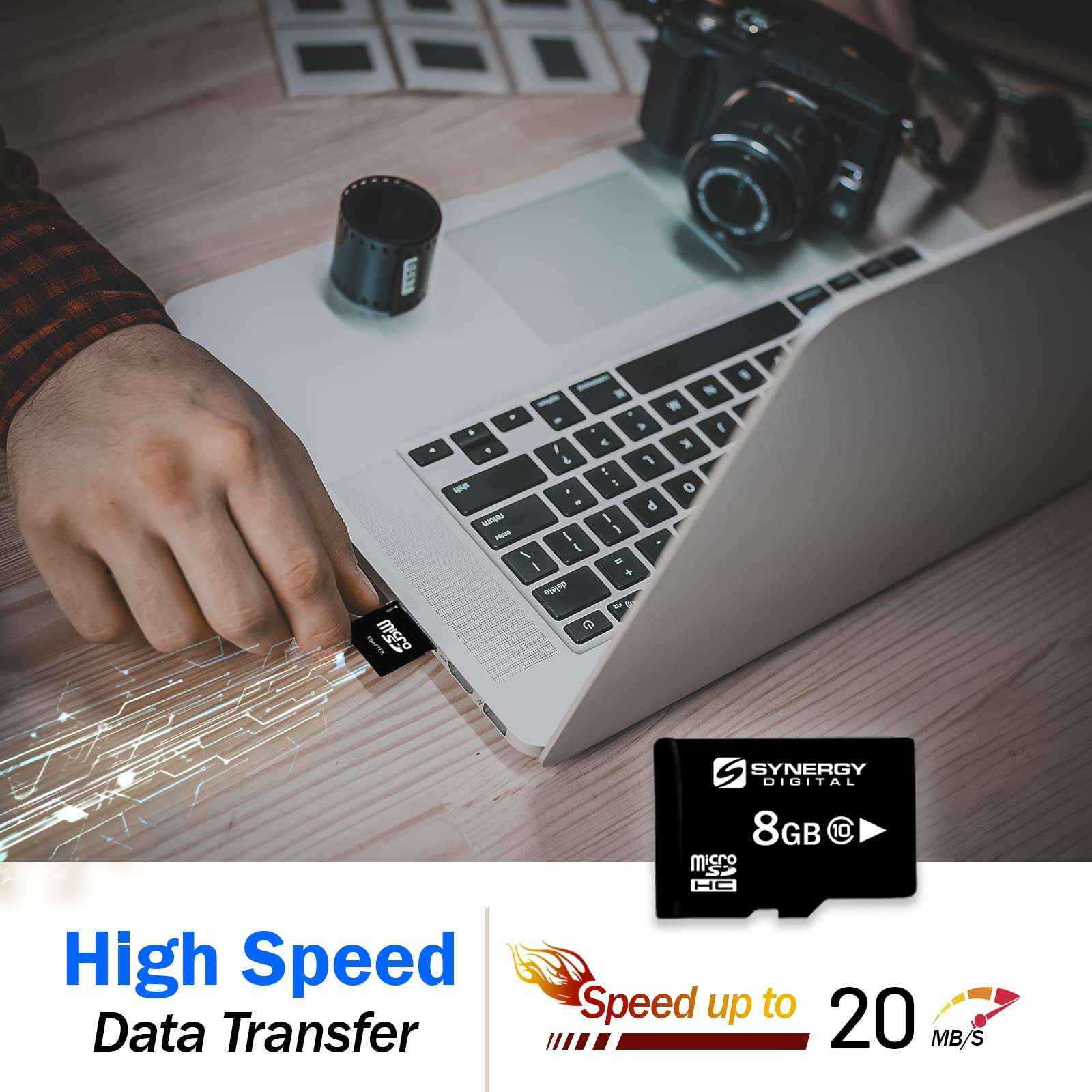 Samsung ES80 Digital Camera Memory Card 8GB microSDHC Memory Card with SD Adapter 4