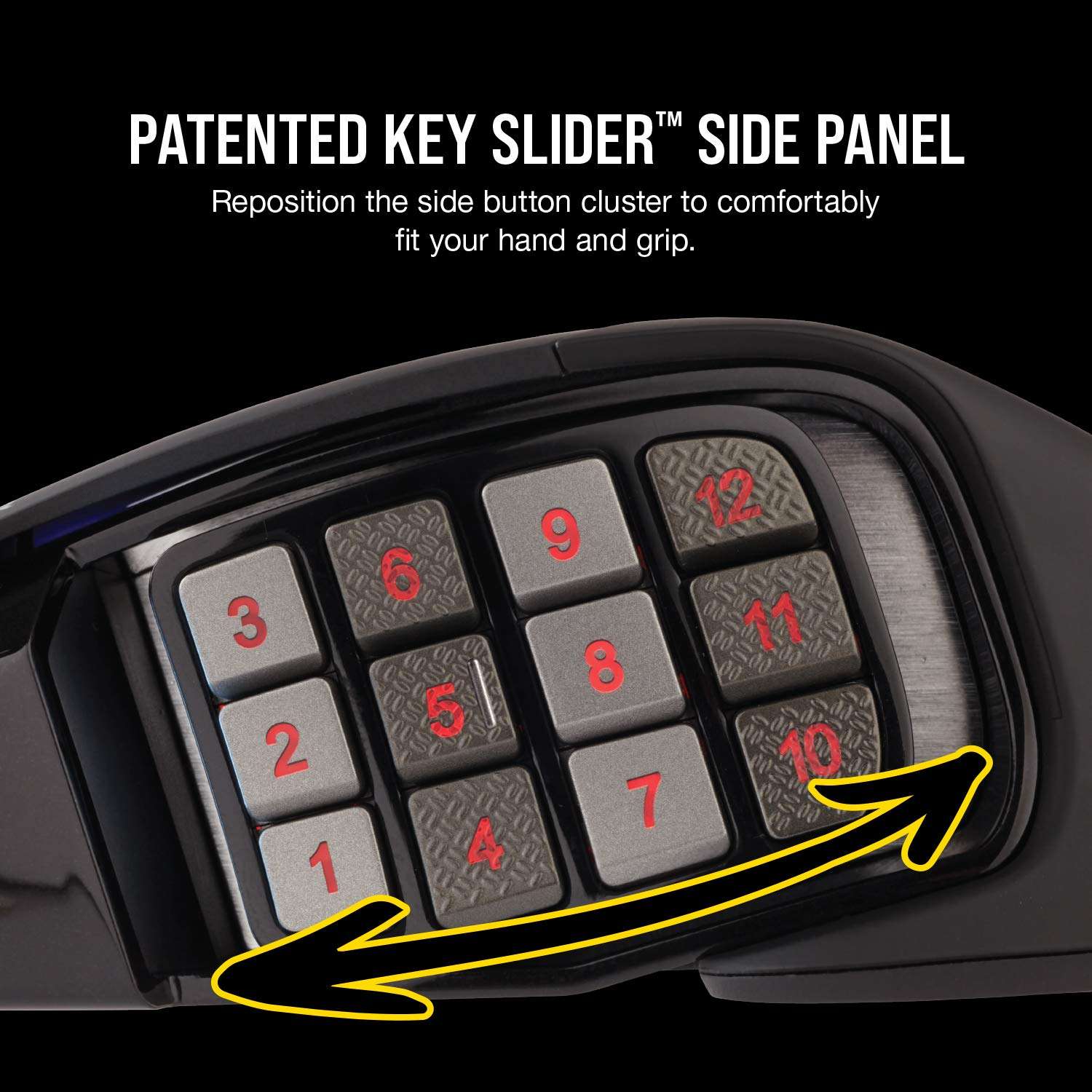 Corsair Scimitar RGB Elite Wired MOBA/MMO Gaming Mouse – 18,000 DPI – 17 Programmable Buttons – iCUE Compatible – PC, Mac, PS5, PS4, Xbox – Black 5