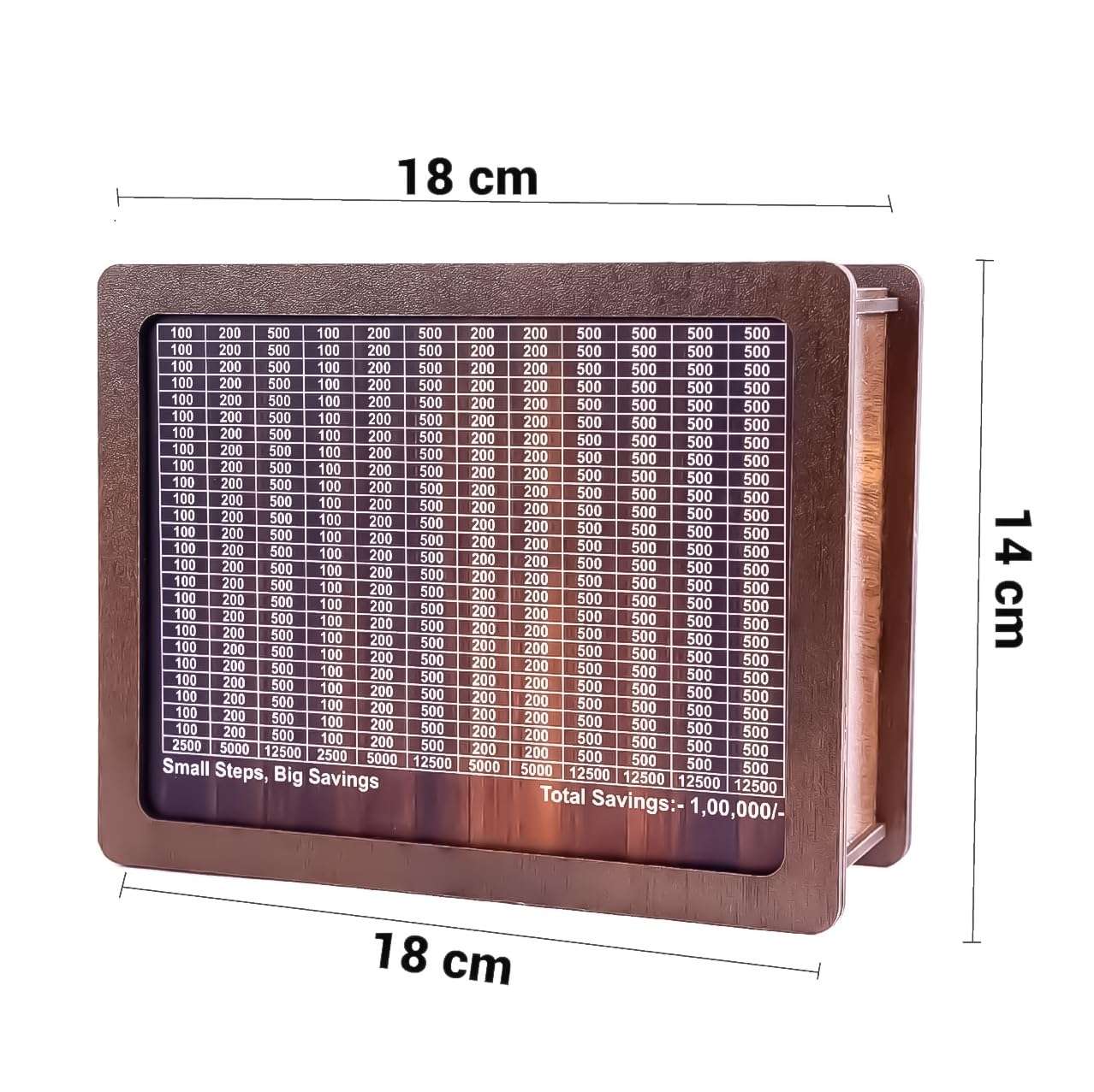 Wooden Coin Piggy Bank for Kids, Money/Piggy Bank, Carved Coin Box, Savings Challenge Box, Money Saving Box for Adult, Money Save Box, Gullak Savings Box, 100000 Money Saver 6