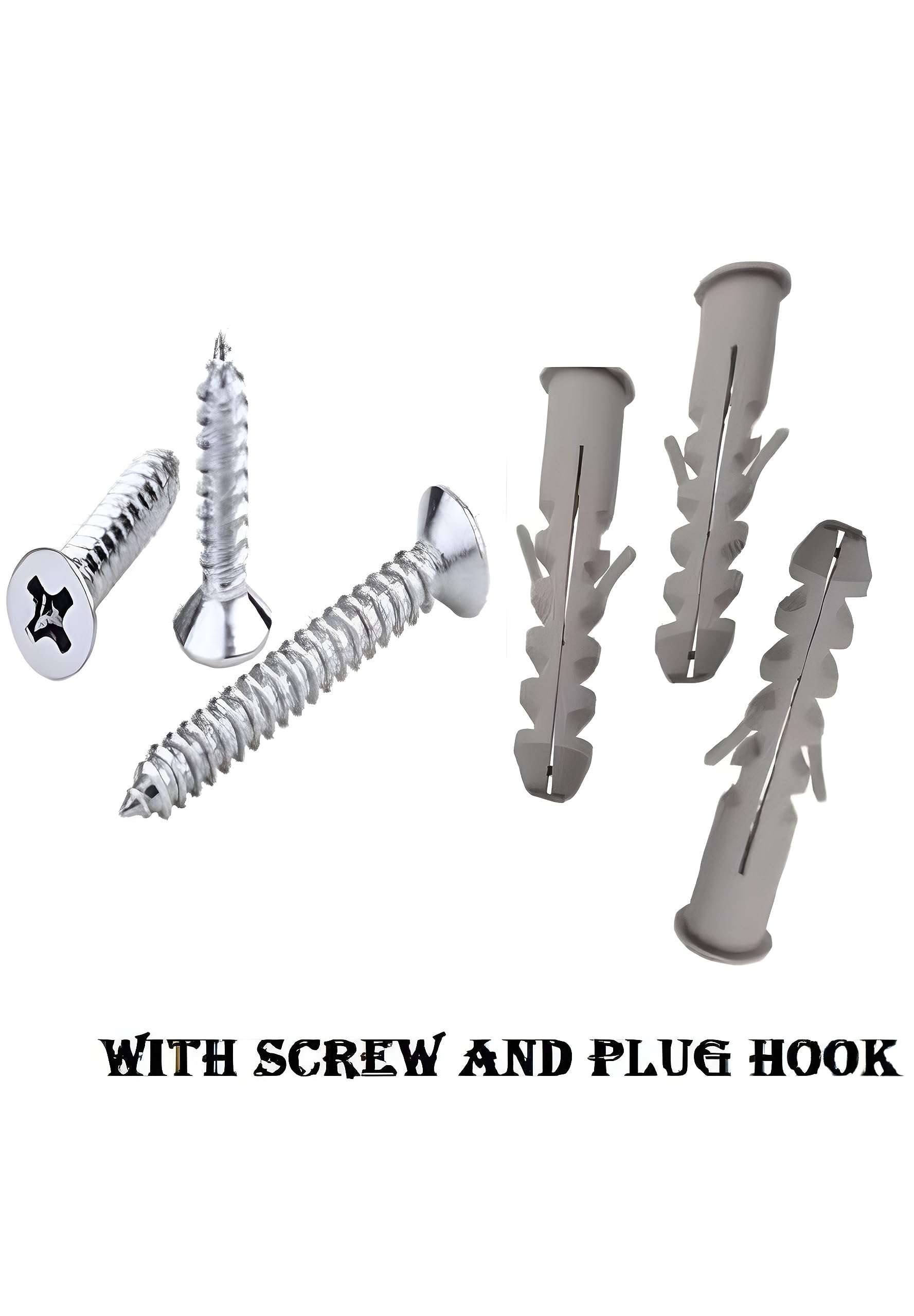 GHAR DWAR 8 Pin (Pack of 4) Bathroom Cloth Hooks Hanger Door Wall Bedroom Bathroom Robe Hooks Rail for Hanging Keys,Clothes,Towel Steel Hook 6