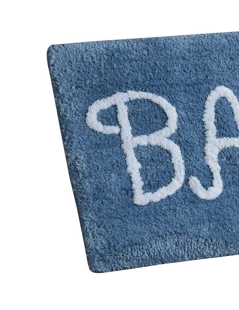 AEROHAVEN Modern Anti Slip Bathmat (Aqua, Microfiber, 50 cm x 80 cm) 4