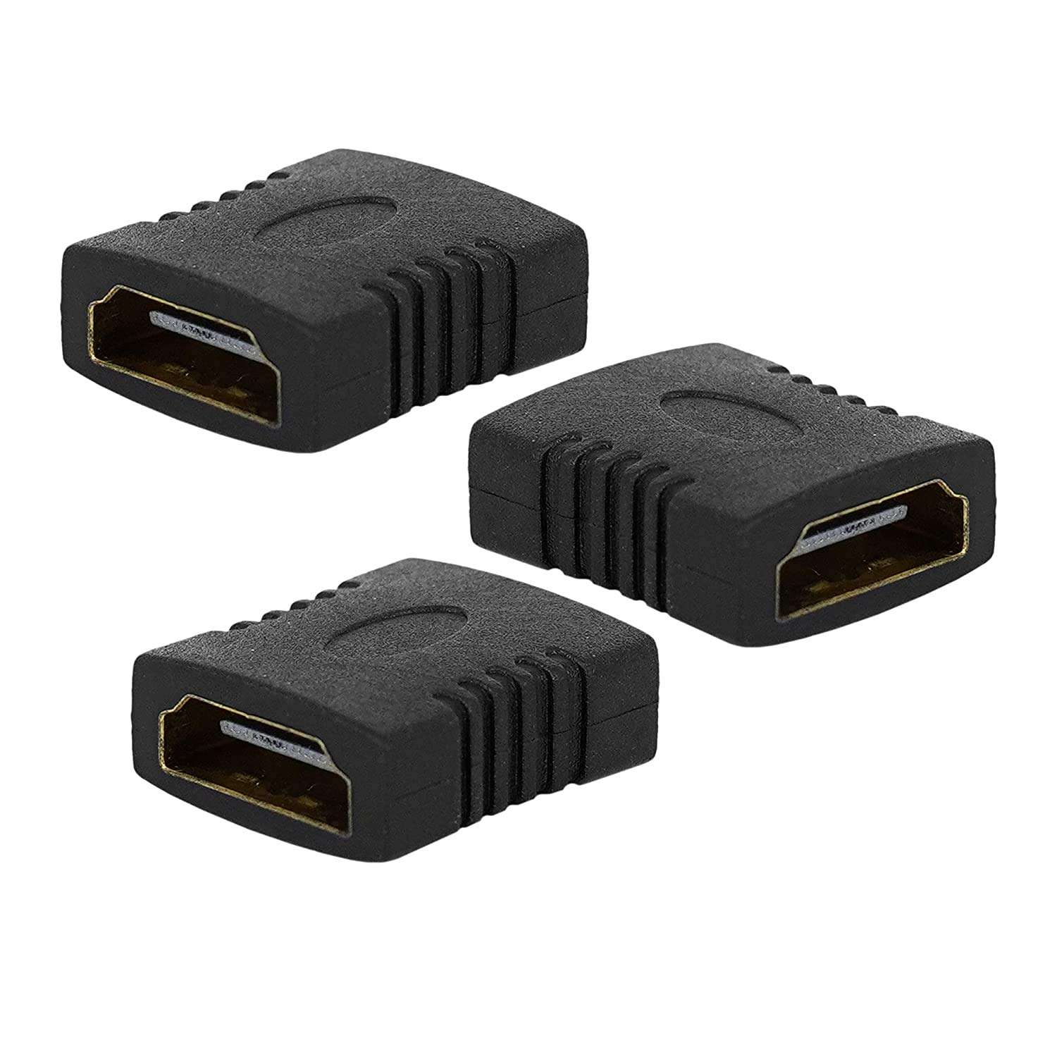 HDMI Female to HDMI Female Cable Adapter Extender Coupler (Pack of 3) 1