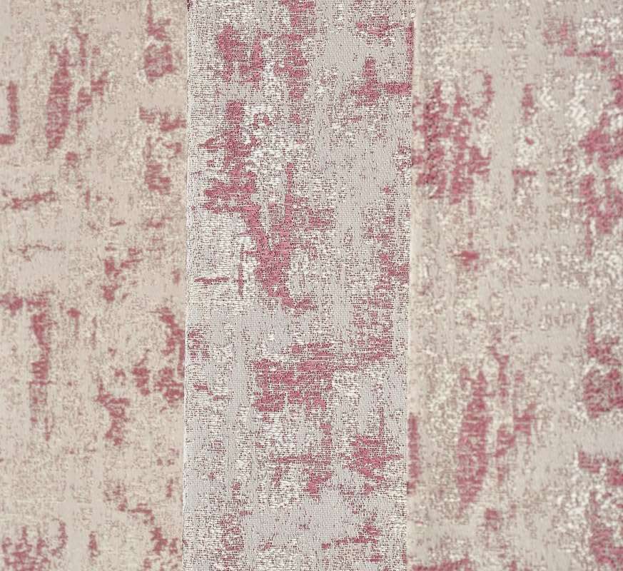 gsd home Premium Heavy Jacquard Fabric Room Darkening Omega Texture Design Curtains 5 Feet for Window, Wine, 3 Pieces 5