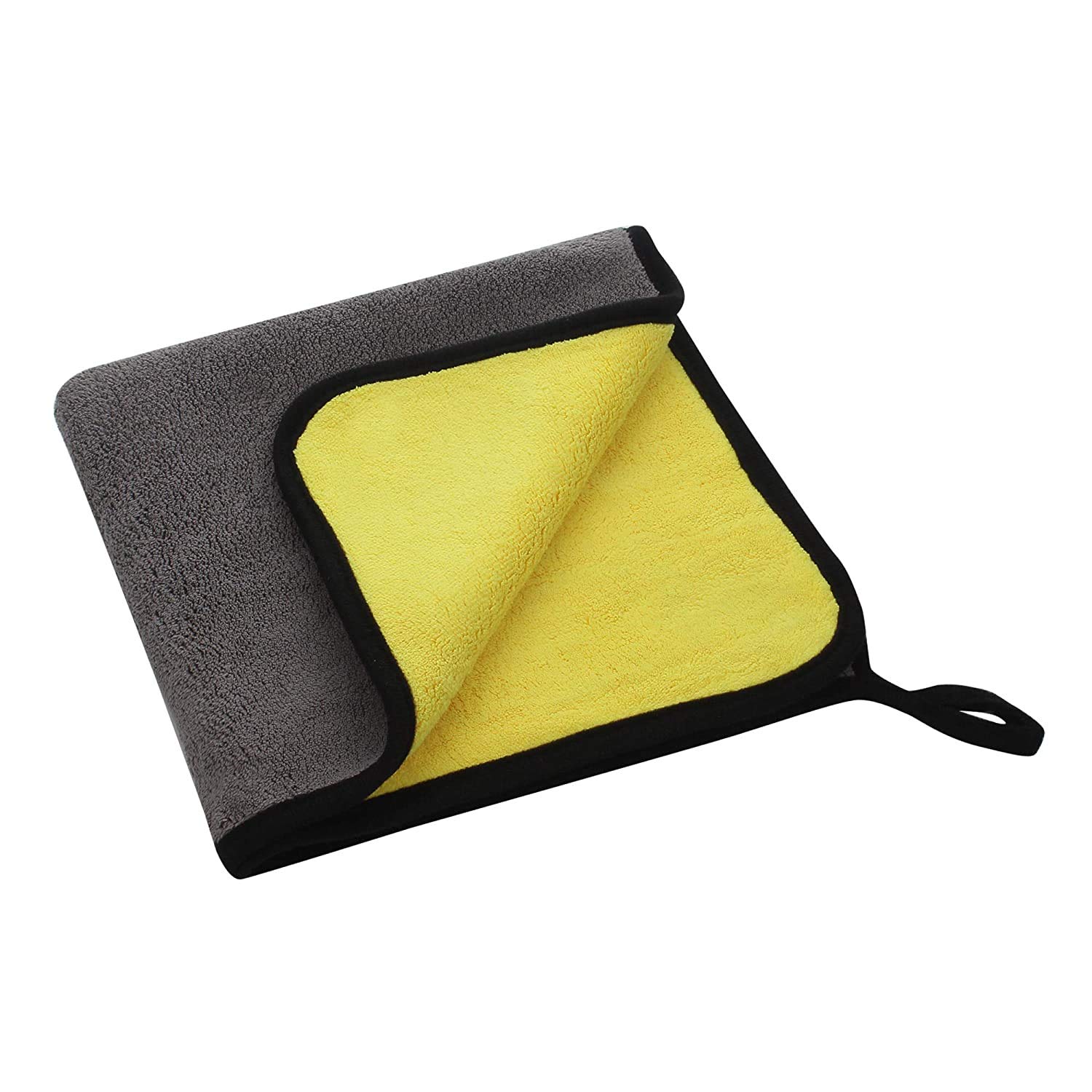 Moe Clean 700 GSM Automotive Drying Towel Microfiber Cleaning Cloth for Cleaning - 30 X 40 cm Random Color (Multicolour)