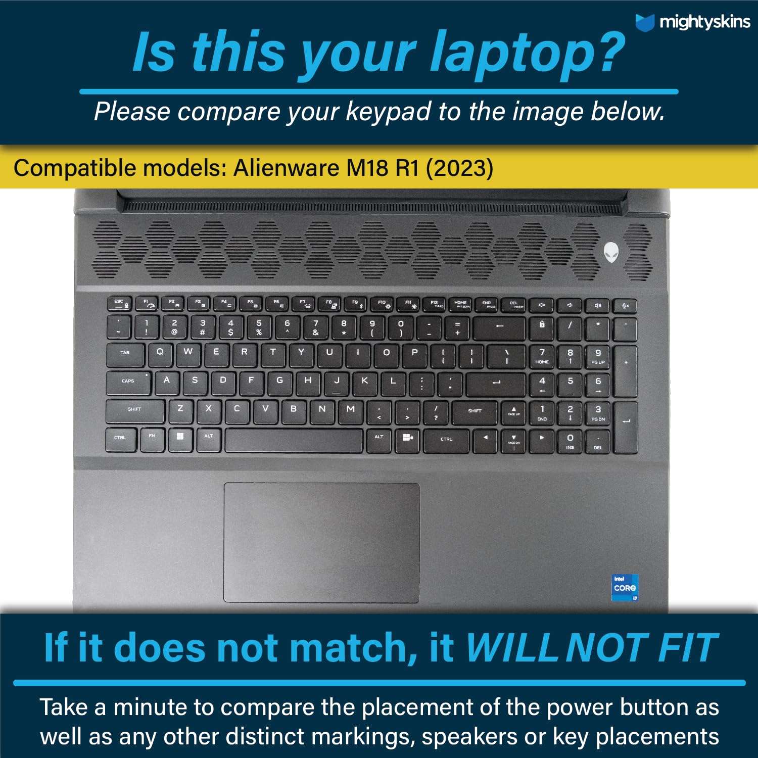 MightySkins Glossy Glitter Skin Compatible with Alienware M18 R1 (2023) Full Wrap Kit - Ultra Hippie | Protective, Durable High-Gloss Glitter Finish | Easy to Apply & Change Styles | Made in The USA 5