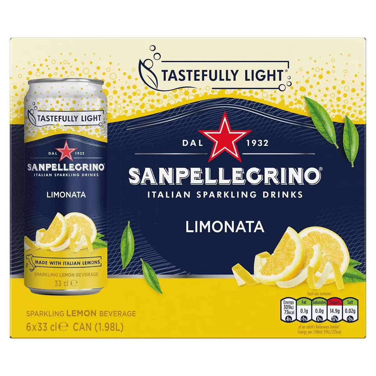 San Pellegrino Aranciata Sparkling Orange Beverage / Limonata Sparkling Lemon Beverage Italian Sparkling Drink, 11.16 fl oz / 330 ml, 24 Variety Pack 4