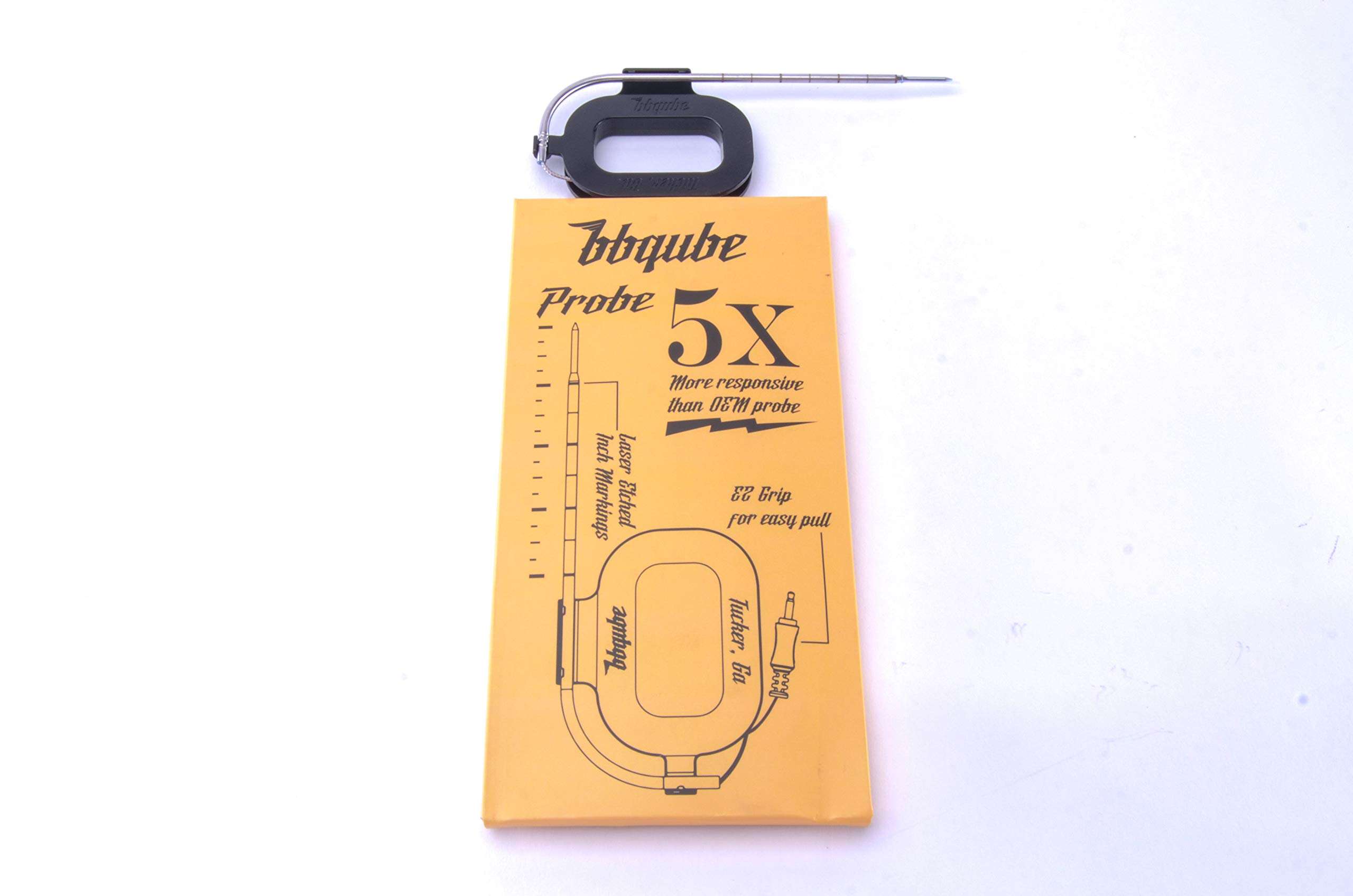 BBQube Fast Response Food Temperature Probe 6" , Stainless, for Maverick Et-732/733 4