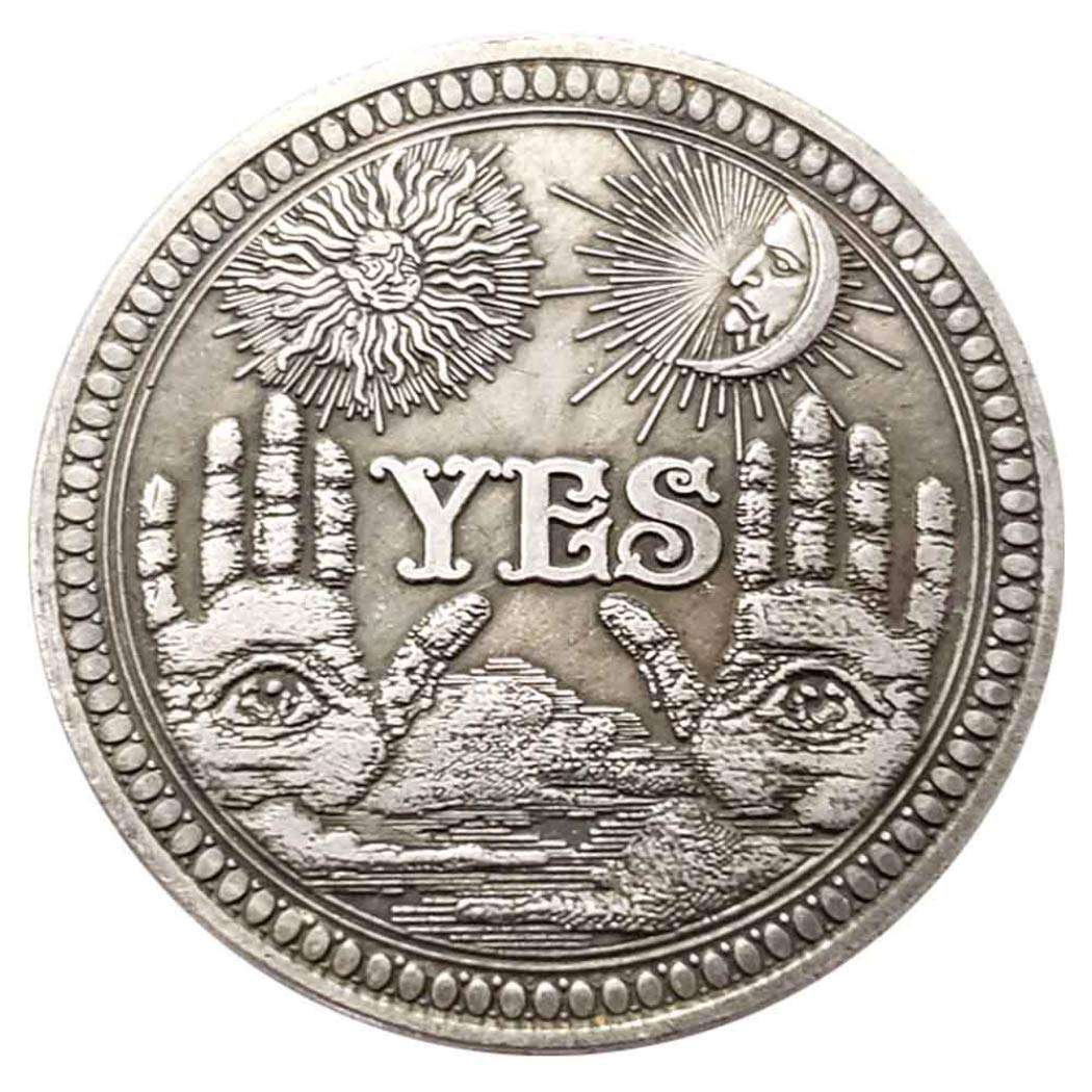 MarshLing Challenge Coin Collectible Coin Yes or No Commemorative Coin - Ornaments Collection Arts Gifts Souvenir Novelty Coin - Challenge Memorabilia Gift Gift Forever 1