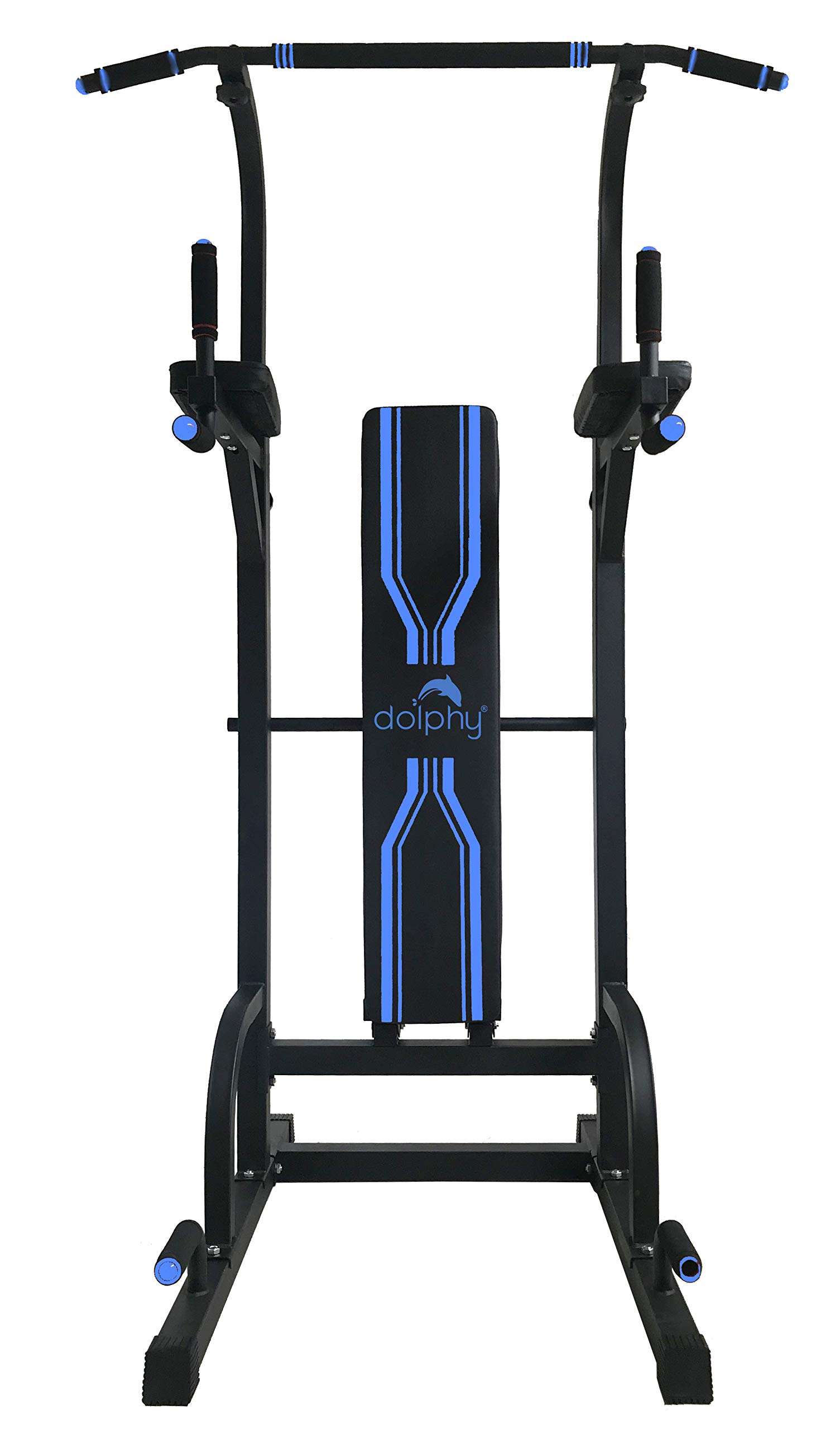 Dolphy Steel Free Standing Pull up Bar, Parallel Bar, Dips Station and Push up Bar- Power Tower 2