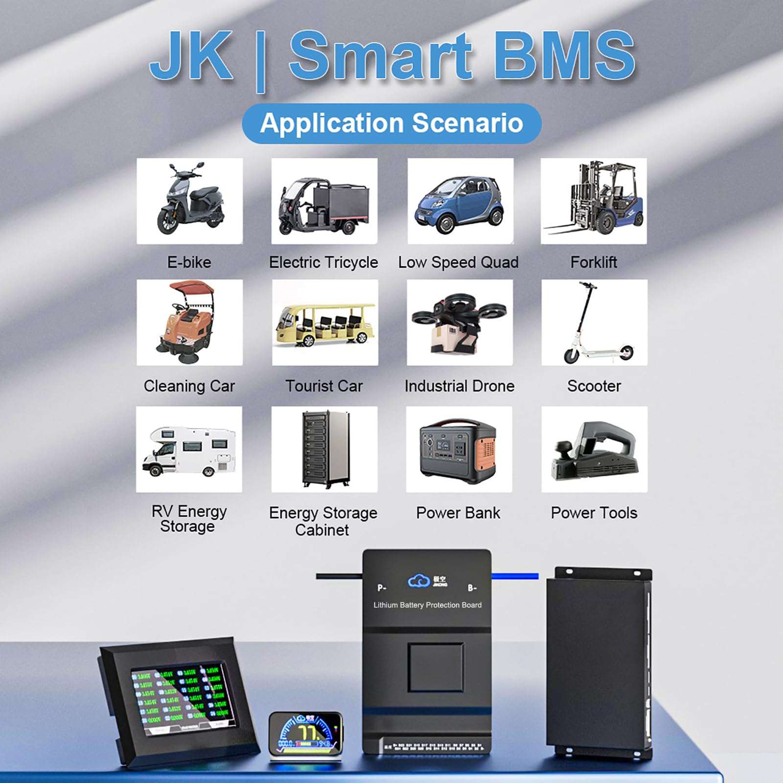 JKBMS Battery Equalizer RS485 Converter - USB to RS485, UART, CAN Module - Smart BMS Accessory for Battery Protection 5