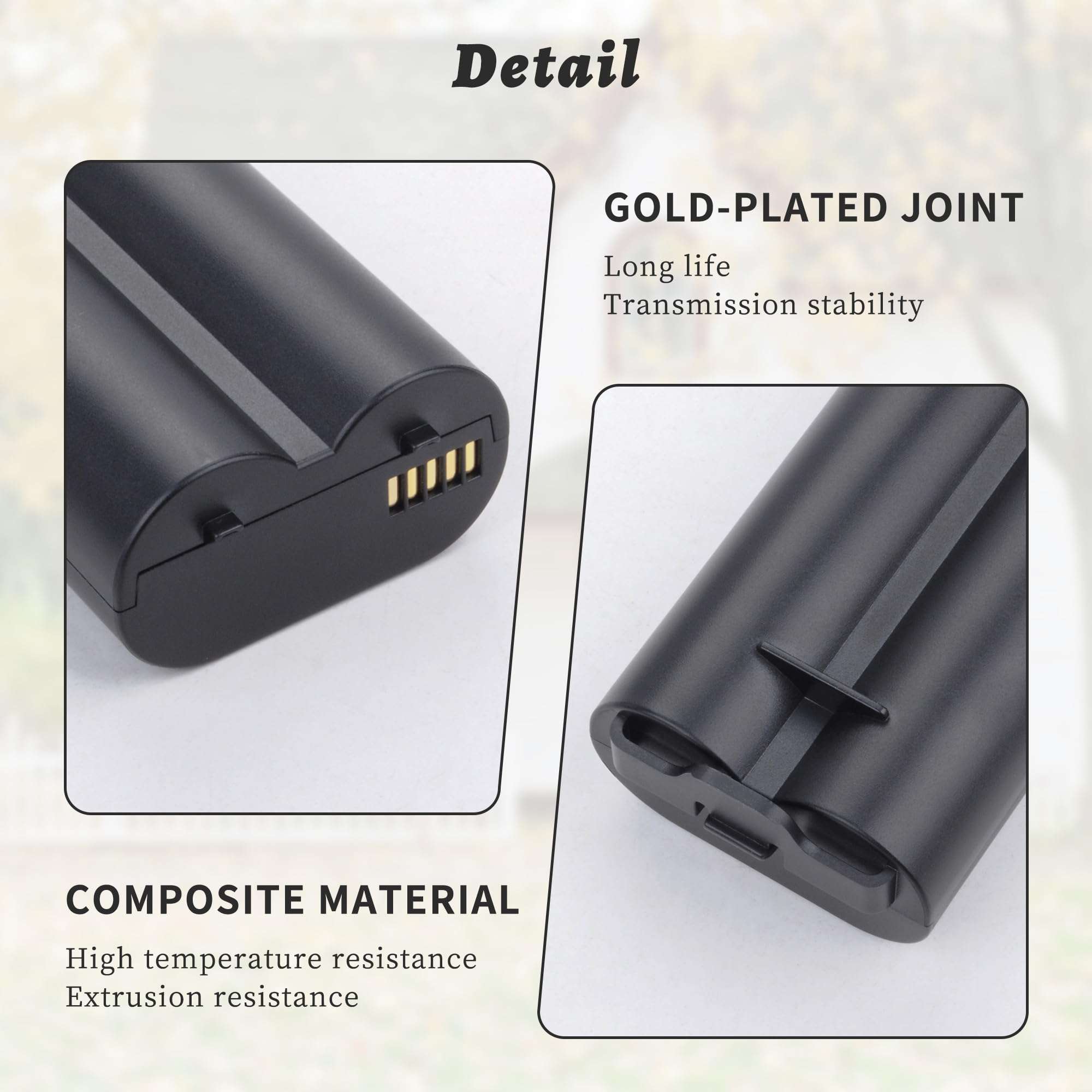 LBTPH 2-Pack 7000mah Battery Replacement for myQ Smart Garage Video Keypad Alarm System, Rechargeable Battery Compatible with MYQ 18650MH1-1S2P with USB-C Charging Cable, Li-ion 3.7V 25.9Wh 5