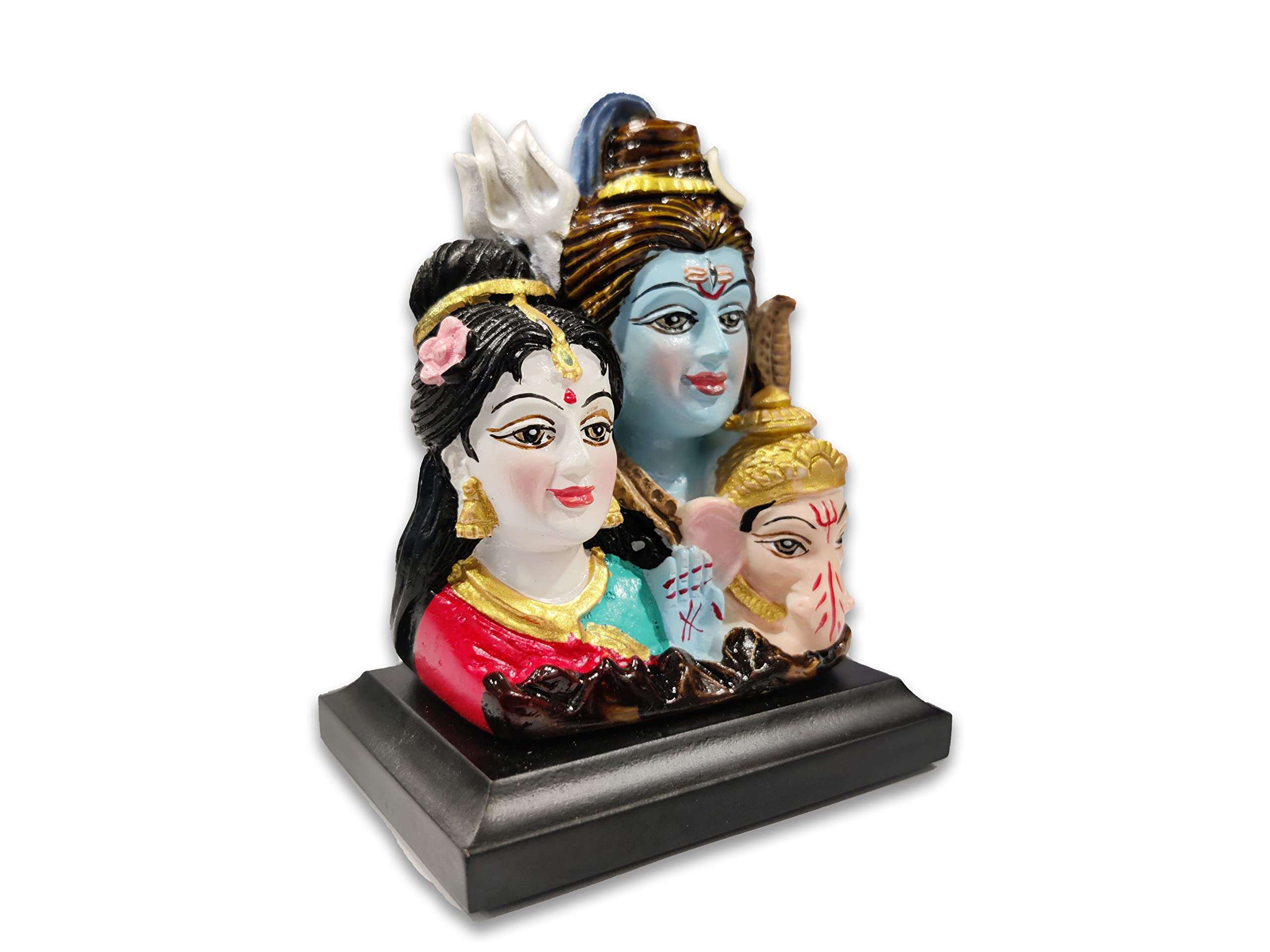 Auto Beast Shiv Parivar Idol for Car Dashboard, Home & Decor, Office Temple I Living Room I Guest Room I Shiv Parivar Statue for Car Dashboard 2