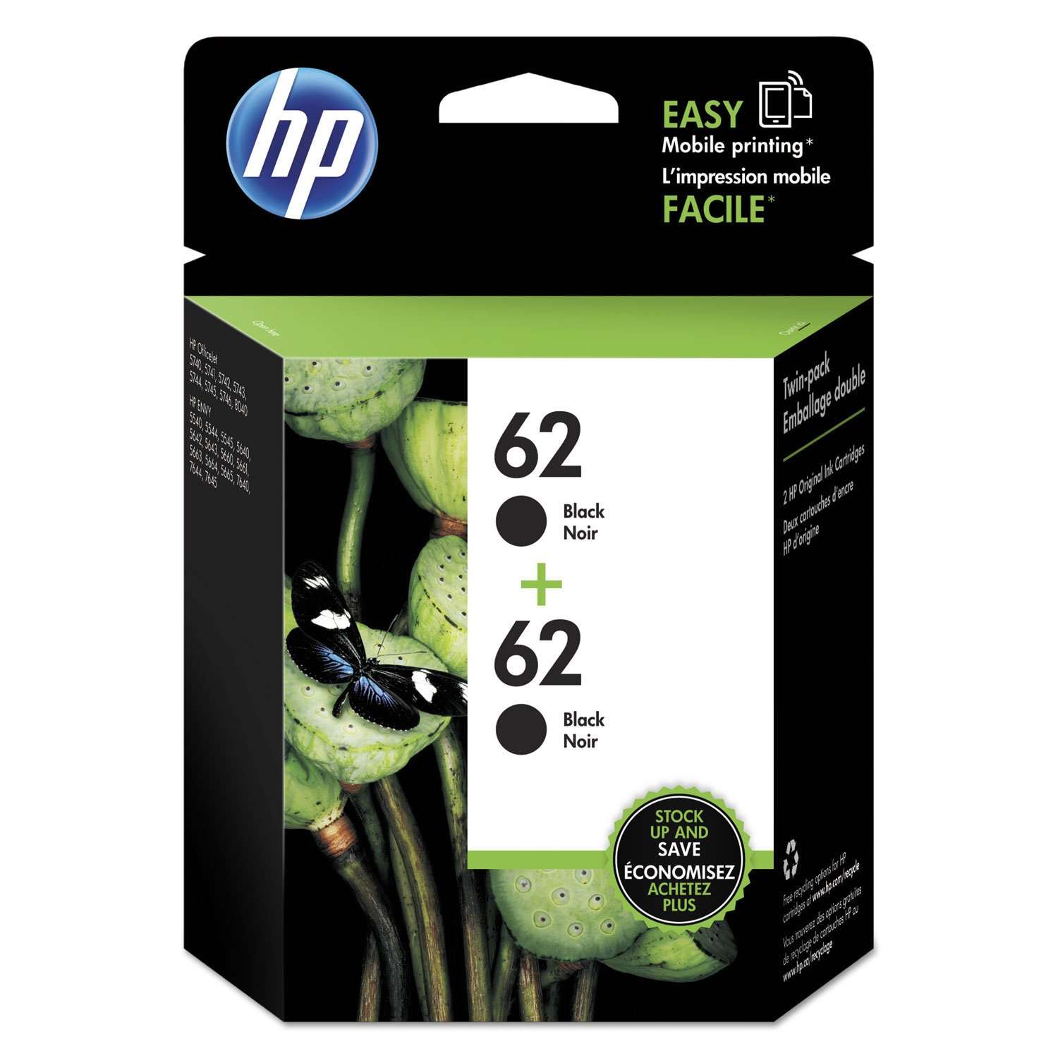 HP T0A52AN Inkjet Cartridge (Black, 2-PACK) in Retail Packaging HEWT0A52AN