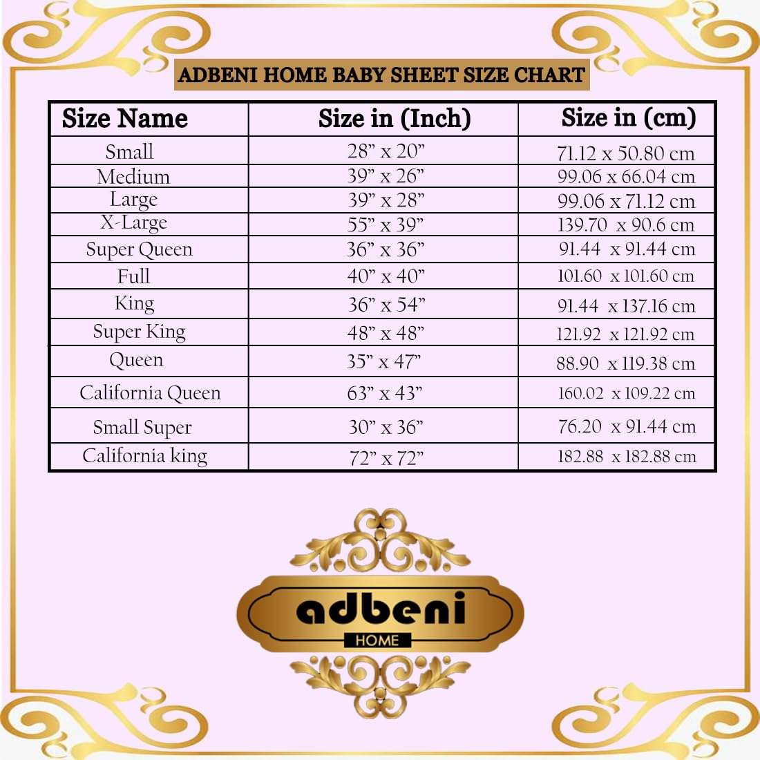 ADBENI Home Quilted Cotton Extra Absorbent Quick Dry Sheet for Baby, Baby Bed Protector, Waterproof Baby Sheet, Cot Sheet, Crib Sheets, Crib Mattress Protection Toddler, Large 100x70 cm, White 3