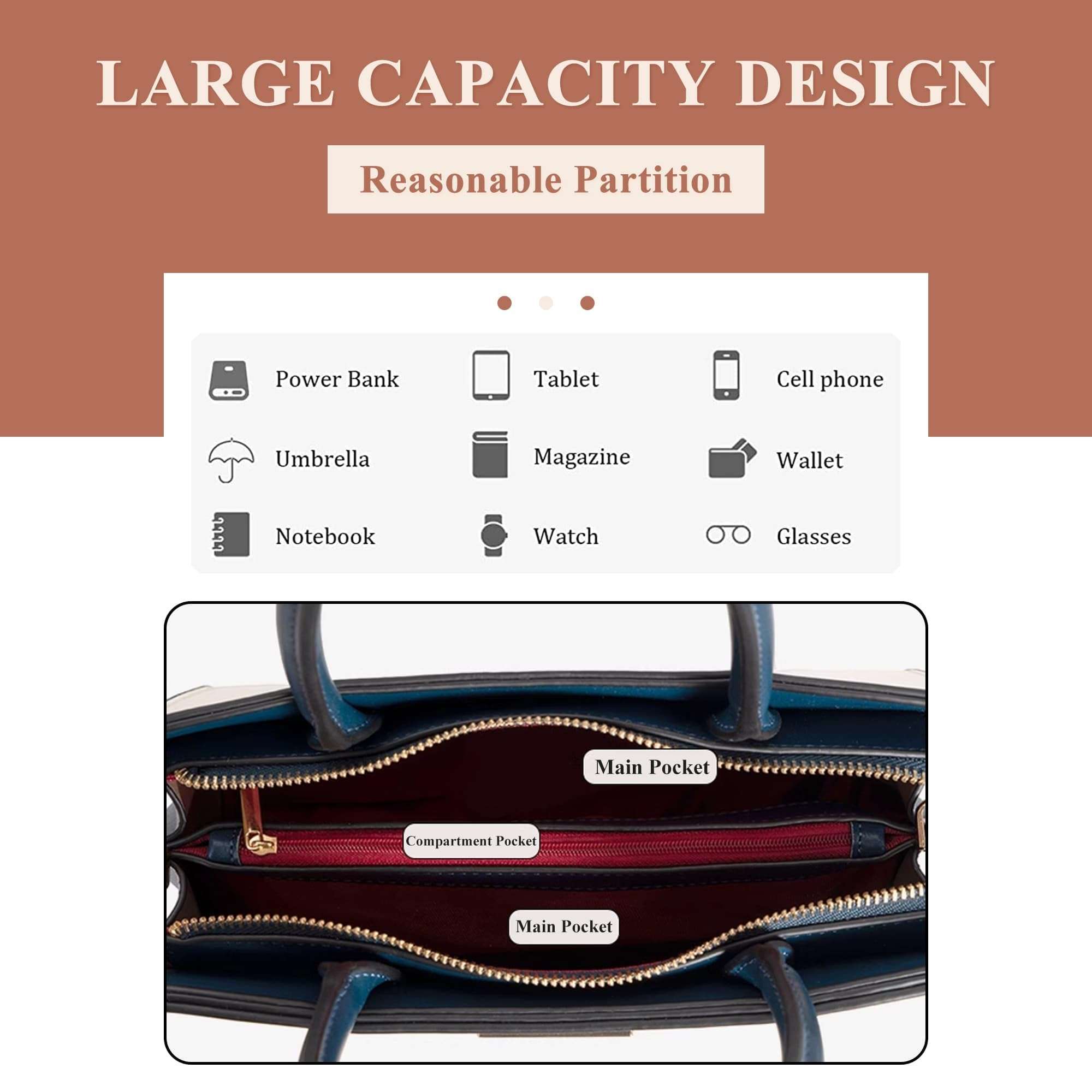 LANGSER Luxury Top Handle Shoulder Bag for Women PU Leather Embroidery Tote Crossbody Party Wedding Satchel Handbag and Purse 5