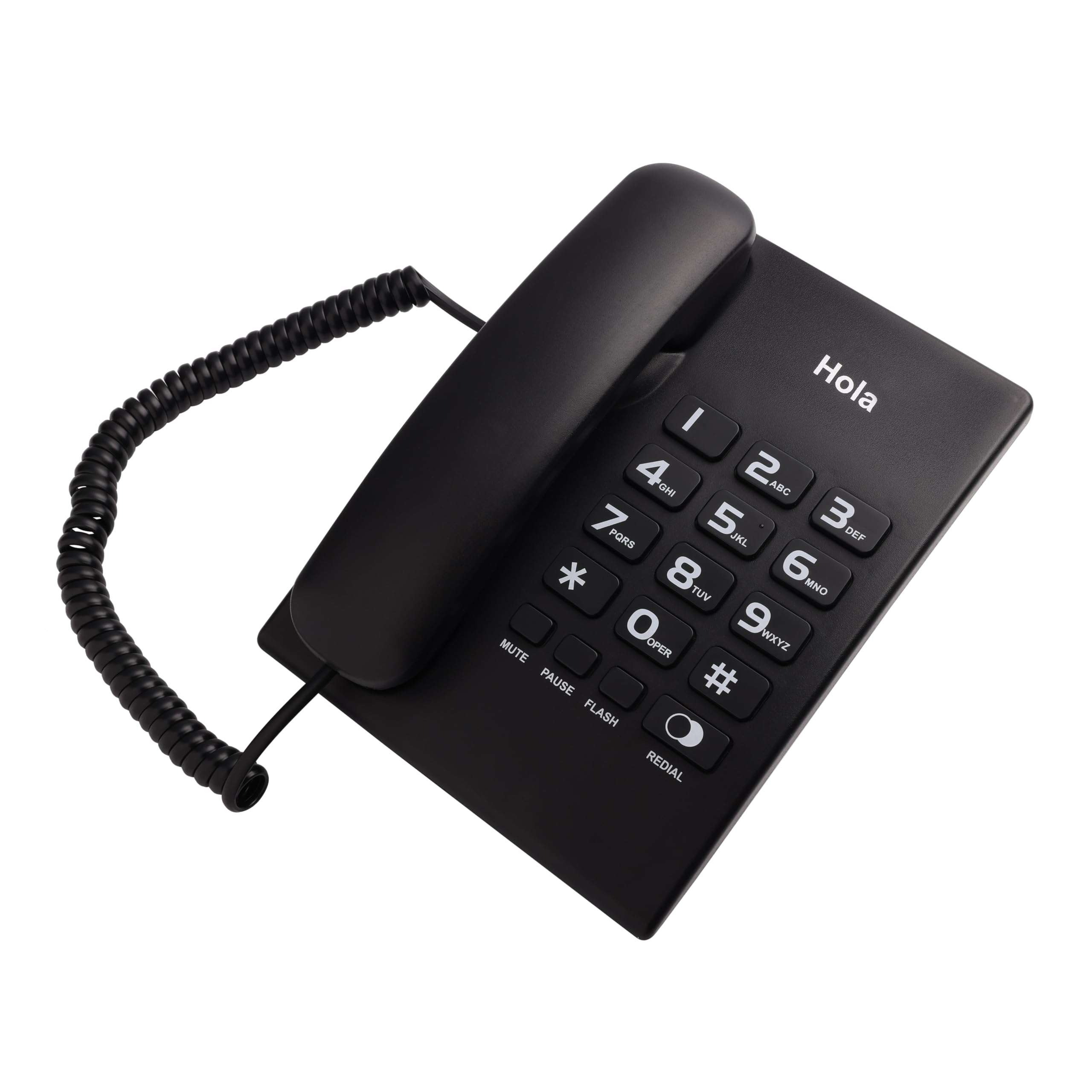 Hola TF 320 Basic Corded landline Phone with Tone/Pulse, Wall/Desk mountable, Pulse/Tone dial
