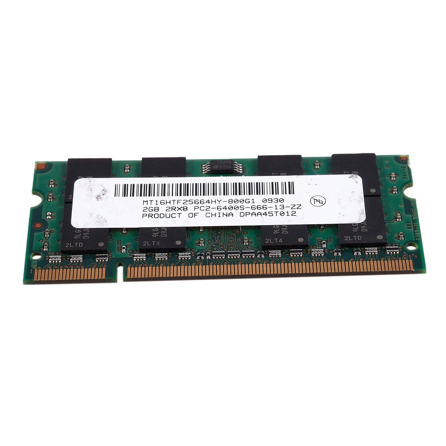 Pasuihcay 2GB DDR2 PC2-6400 800MHz 200Pin 1.8V Laptop Memory SO-DIMM Notebook RAM, green 5