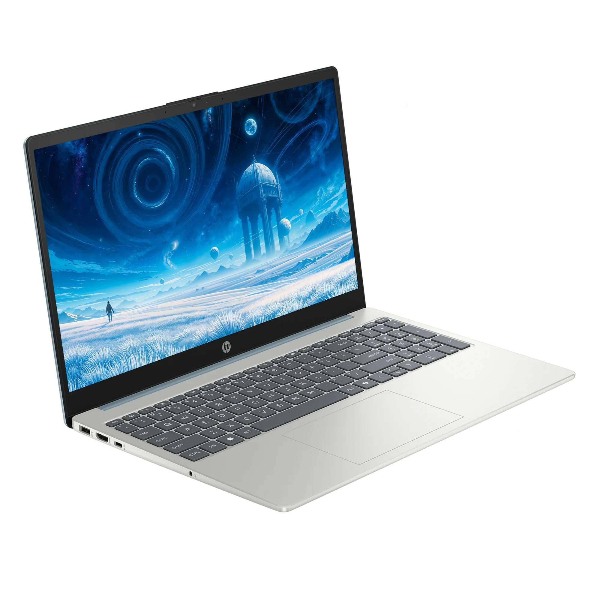 HP 15.6" FHD Touchscreen Laptop Computer, 16GB RAM 512GB Storage (256GB SSD+256GB Docking Station Set), 8-Core Intel Core i3 Processor, Windows 11 with Copilot AI, SageNova Earphones, Moonlight Blue 4