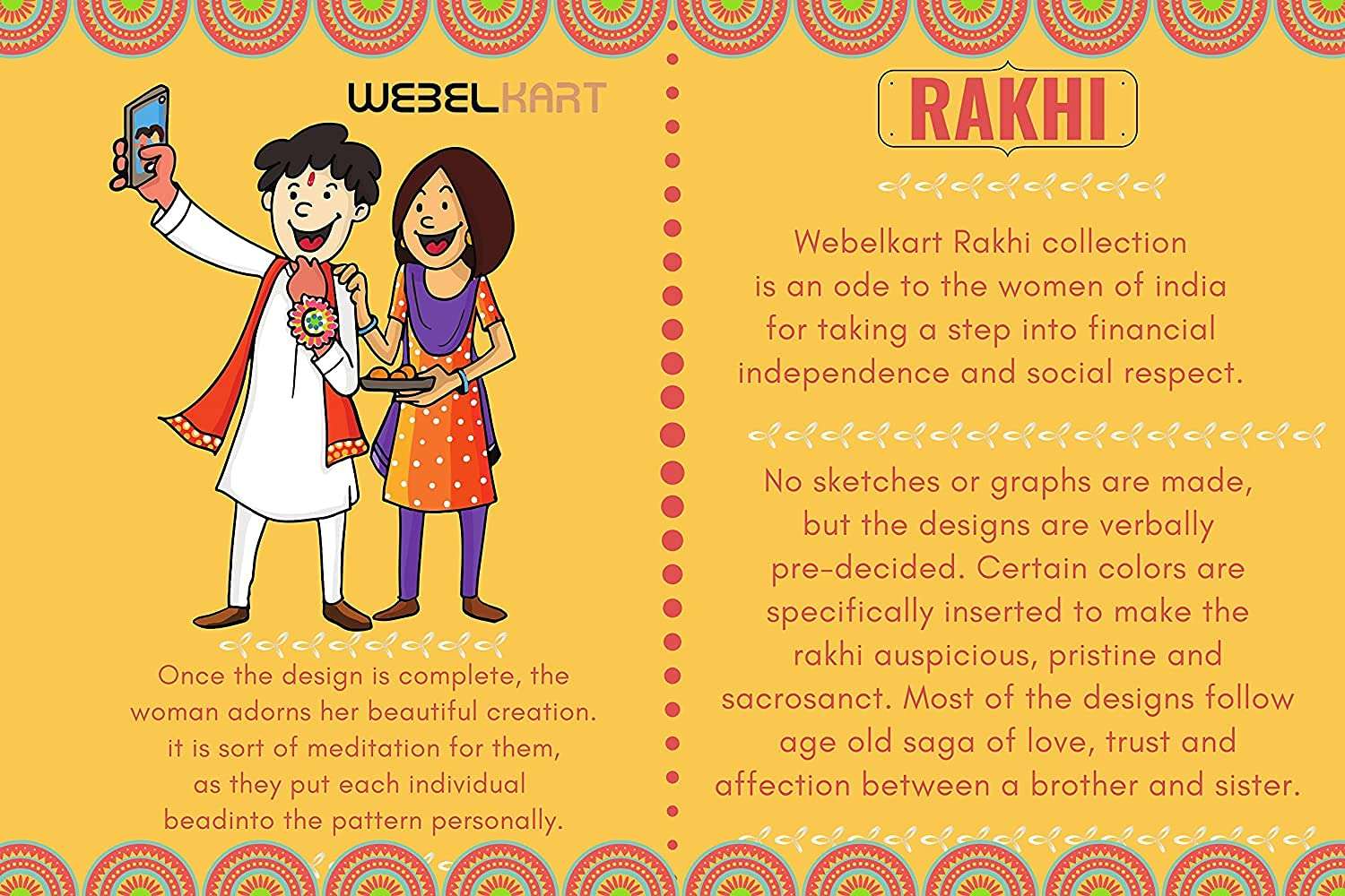 Webelkart |Premium Combo of 3 Rakhi Gift for Brother and Bhabhi and Kids with Kissing Duck Showpiece On Poverty, Rakshabandhan Gifts for Bhai Sister - Fancy Rakhi with Pair of Kissing Duck 6