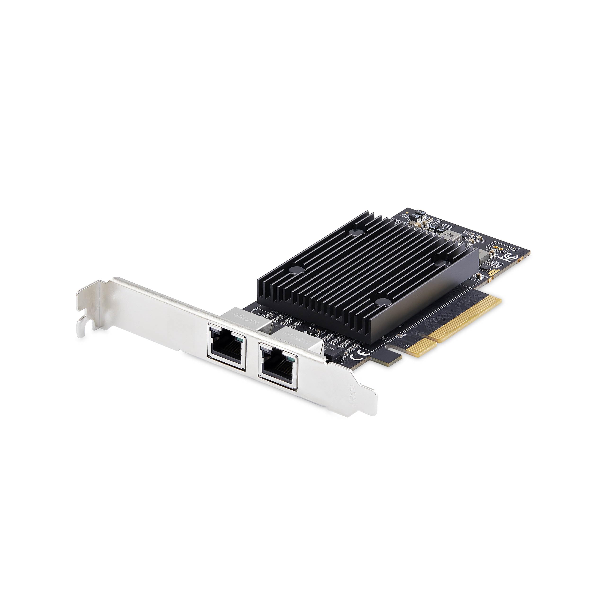 StarTech.com 2-Port PCIe 10Gb Ethernet Network Card, Windows and Linux, BCM57416 Chipset, 10GBASE-T, NIC Card, TAA 1