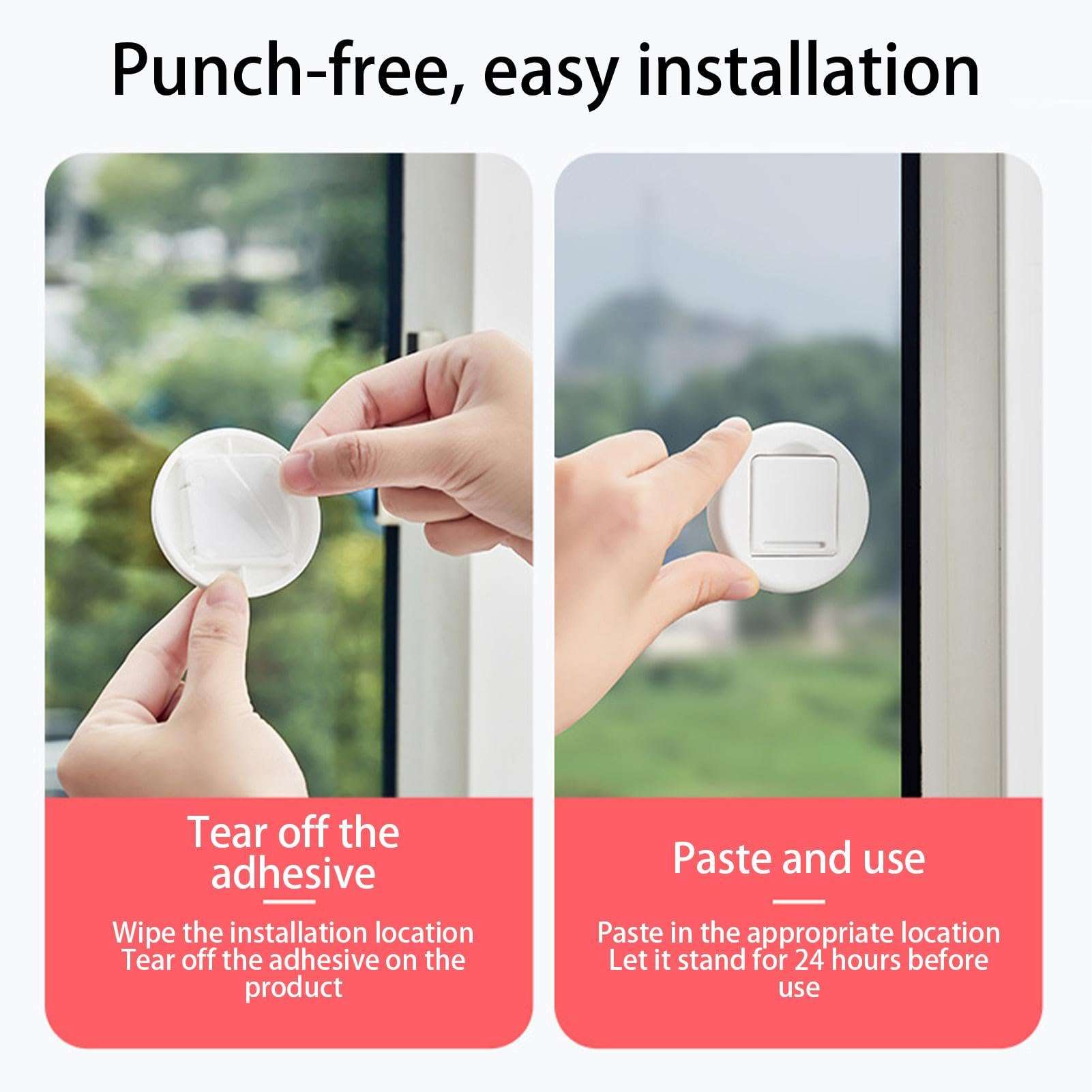 Sliding Door Locks - Child Safety Sliding Glass Door Lock | No Drilling Baby Proof Sliding Door Lock Provides More Security, Anti-Theft Window Limit Lock, Anti-Fall Sliding Door Lock For Baby & Pets 4