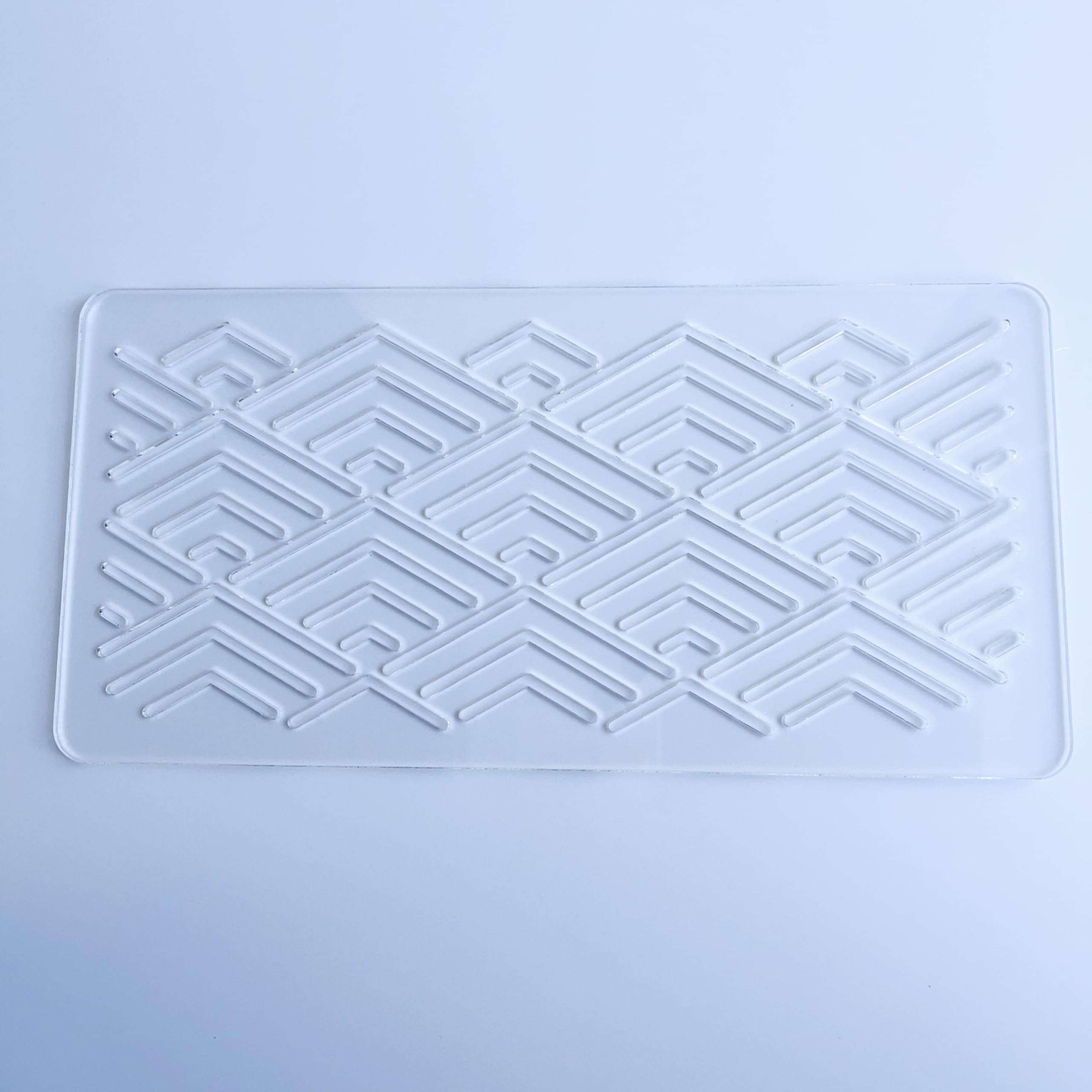 Clear Acrylic Sashiko Stencil, Embroidery Pattern Template, Quilting Stencil Tool (Pattern D) 5