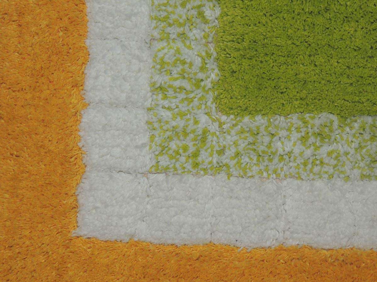 SW Home Care Featuring Self Designed 100% Cotton Tufted Multi-Colored, Water Absorbent, Anti Skid Bathmat, Size - 50 X 80 cm 2