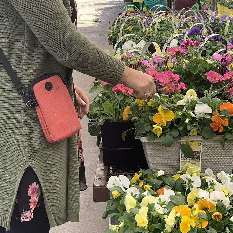 AGOZ Crossbody Bag, Pink Cell Phone Purse Wallet Sling Shoulder Handbag Strap for Apple iPhone 16 Pro Max, iPhone 15 14 13 12, 11 XR, Galaxy S25 S24 S23 S22 S21 S20, A15, A54, Google Pixel 9 Pro 8A 7 4