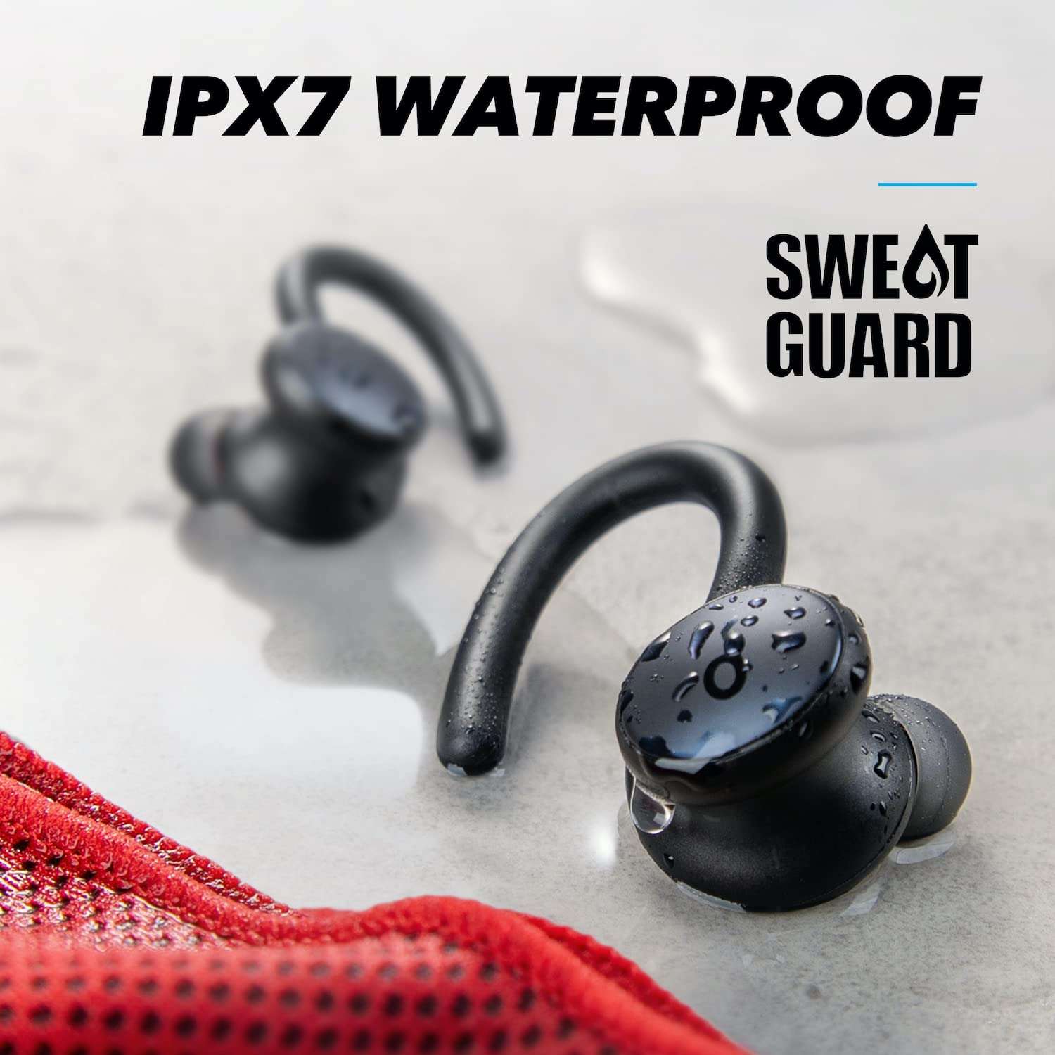 soundcore by Anker Sport X10 True Wireless Bluetooth Sport Earbuds, Rotatable Over-Ear Hooks for Ultimate Comfort and Secure Fit, Deep Bass, IPX7 Waterproof, Sweatproof, Fast Charge, App, Gym, Running 4