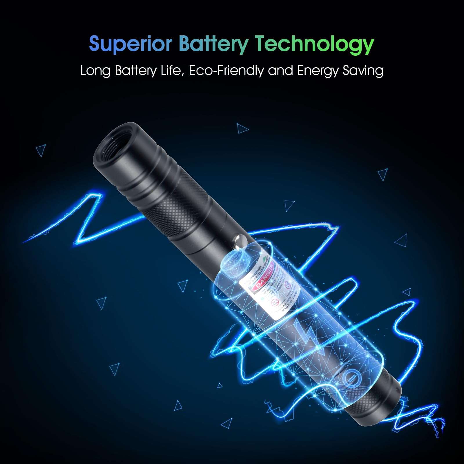 Advanced Long-Range Laser Pointer High Power - Rechargeable Green Laser Pointer with Removable Star Cap - Versatile Laser Pen for Astronomy, Construction, Presentations, and Outdoor Adventures 5