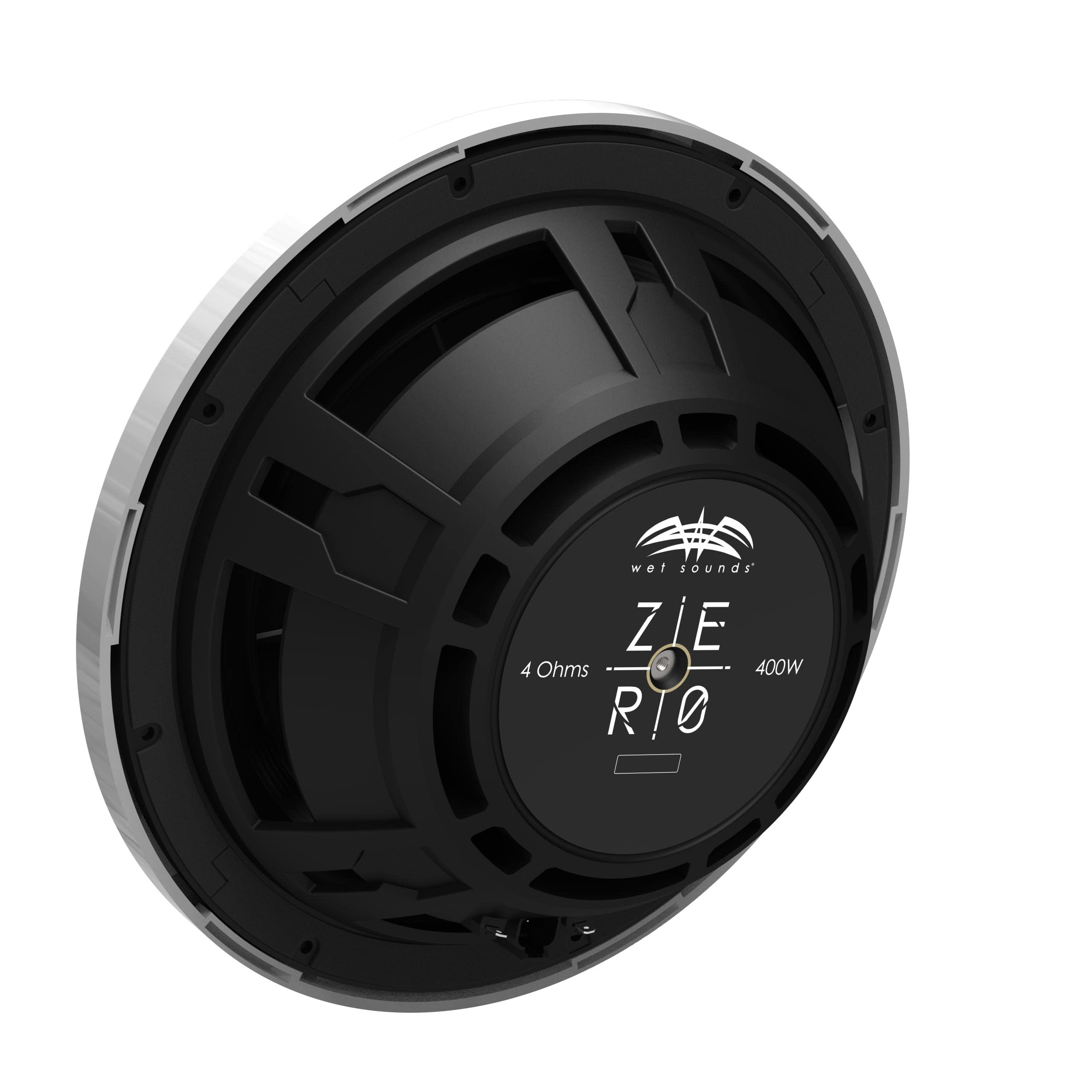 Wet Sounds Zero 12 SUB KIT-S4 - White, 4-Ohm 12" Zero Series Marine Subwoofer & Roto-Molded Loaded Subwoofer Enclosure 5